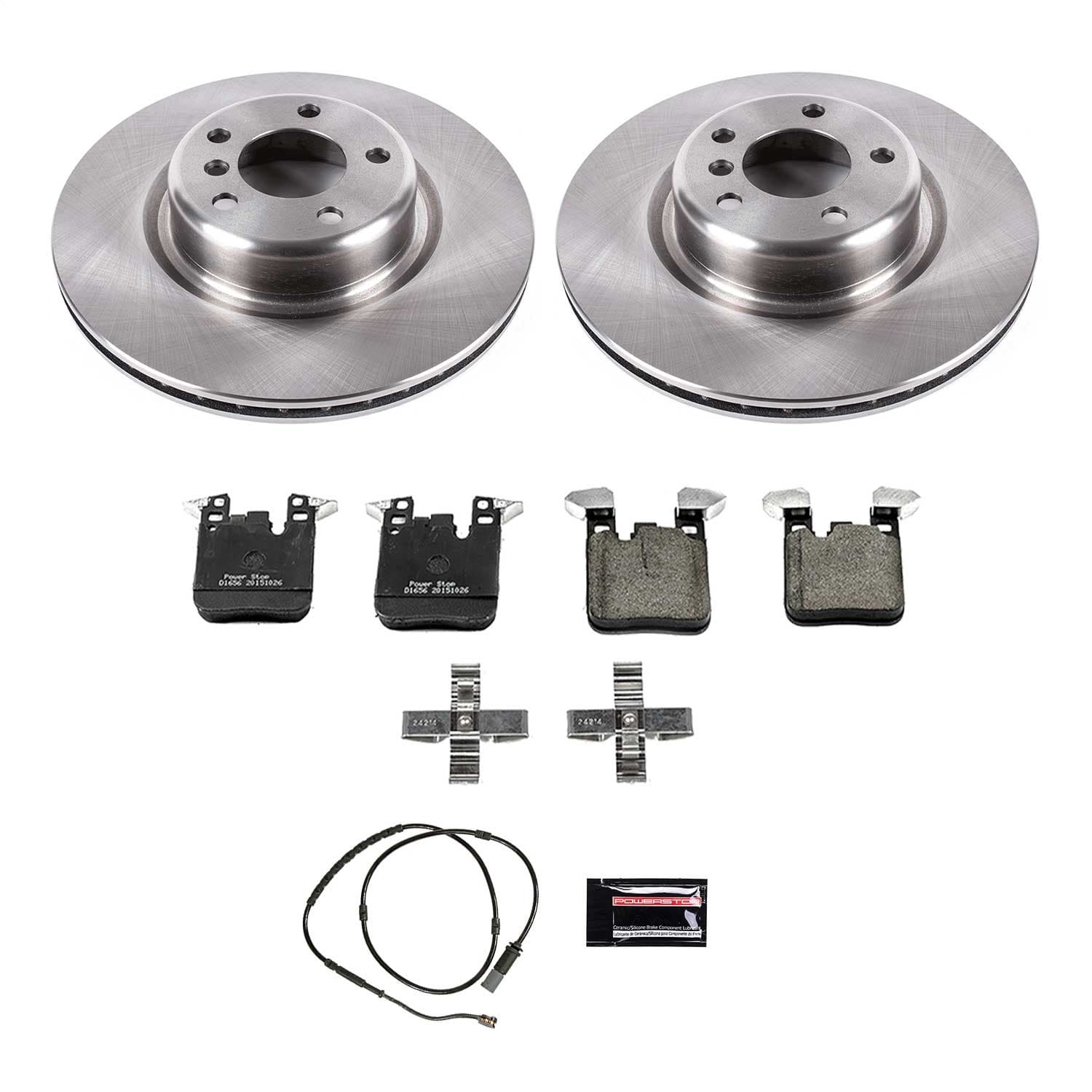 Power Stop - KOE6657 - Rear - Disc Brake Pad and Rotor Kit image 1