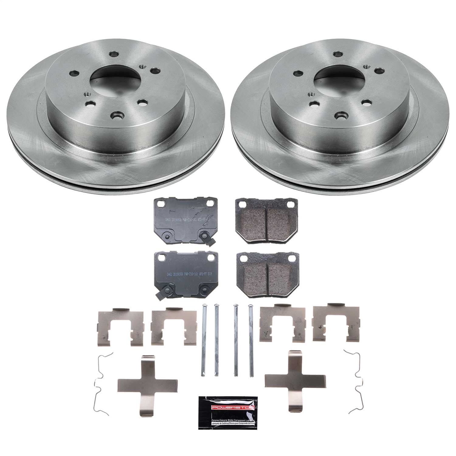 Power Stop - KOE666 - Rear - Disc Brake Pad and Rotor Kit image 1