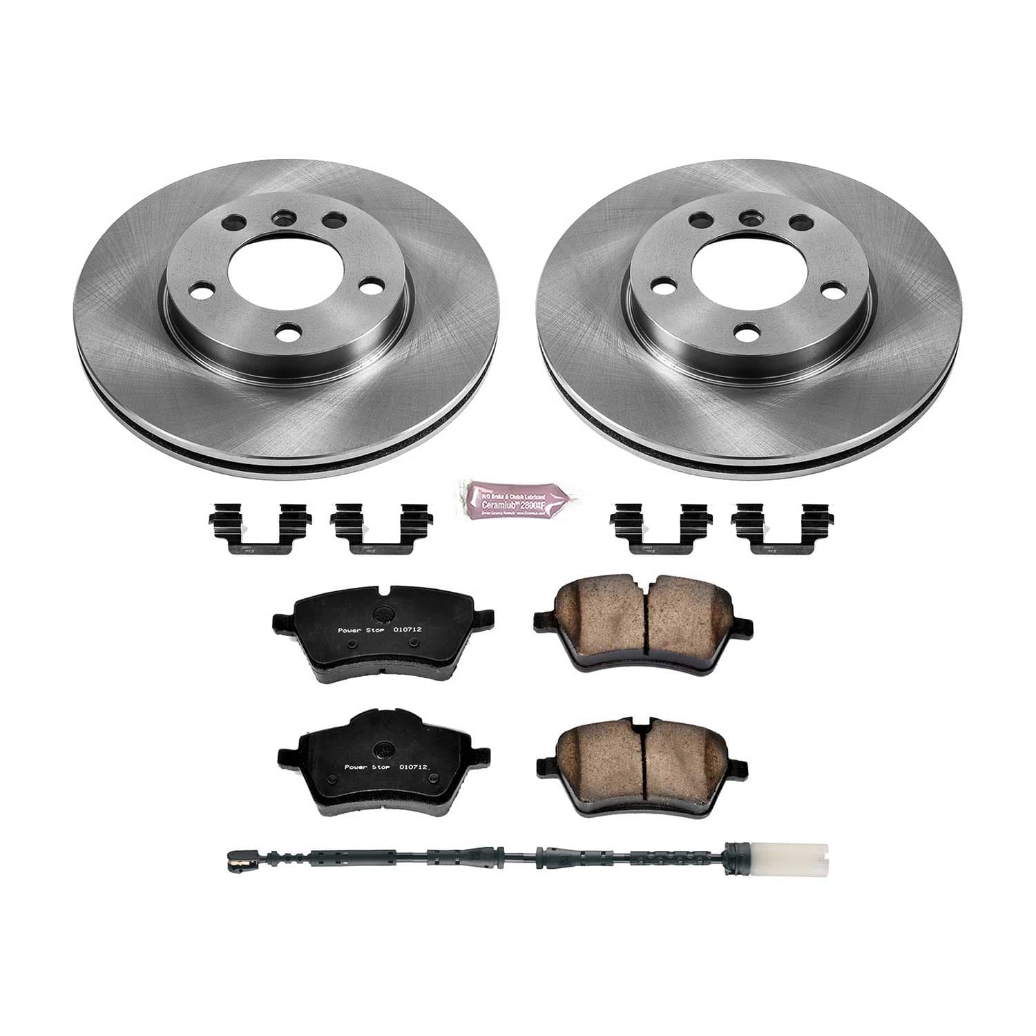 Power Stop - KOE6662 - Front - Disc Brake Pad and Rotor Kit image 1