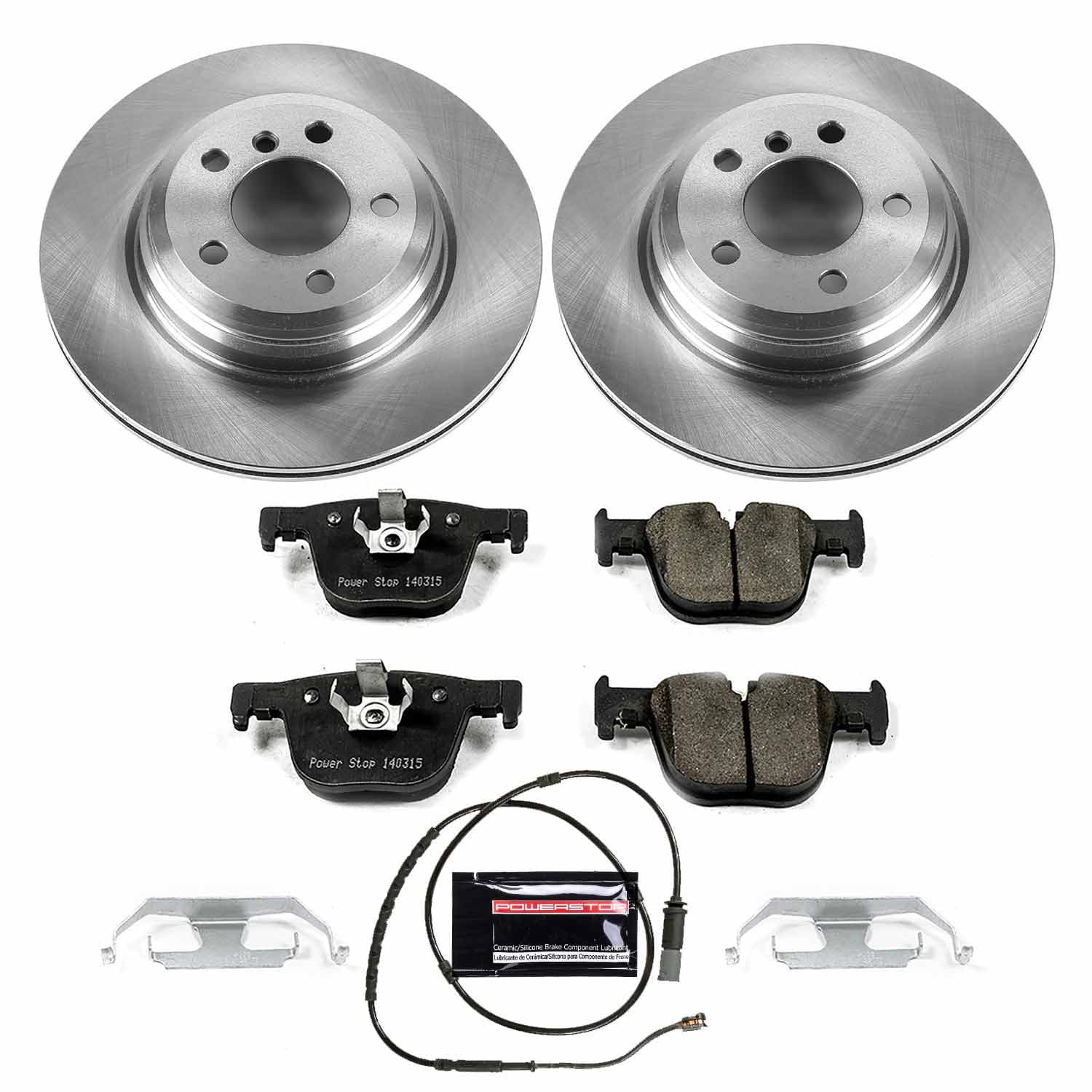 Power Stop - KOE6667 - Rear - Disc Brake Pad and Rotor Kit image 1