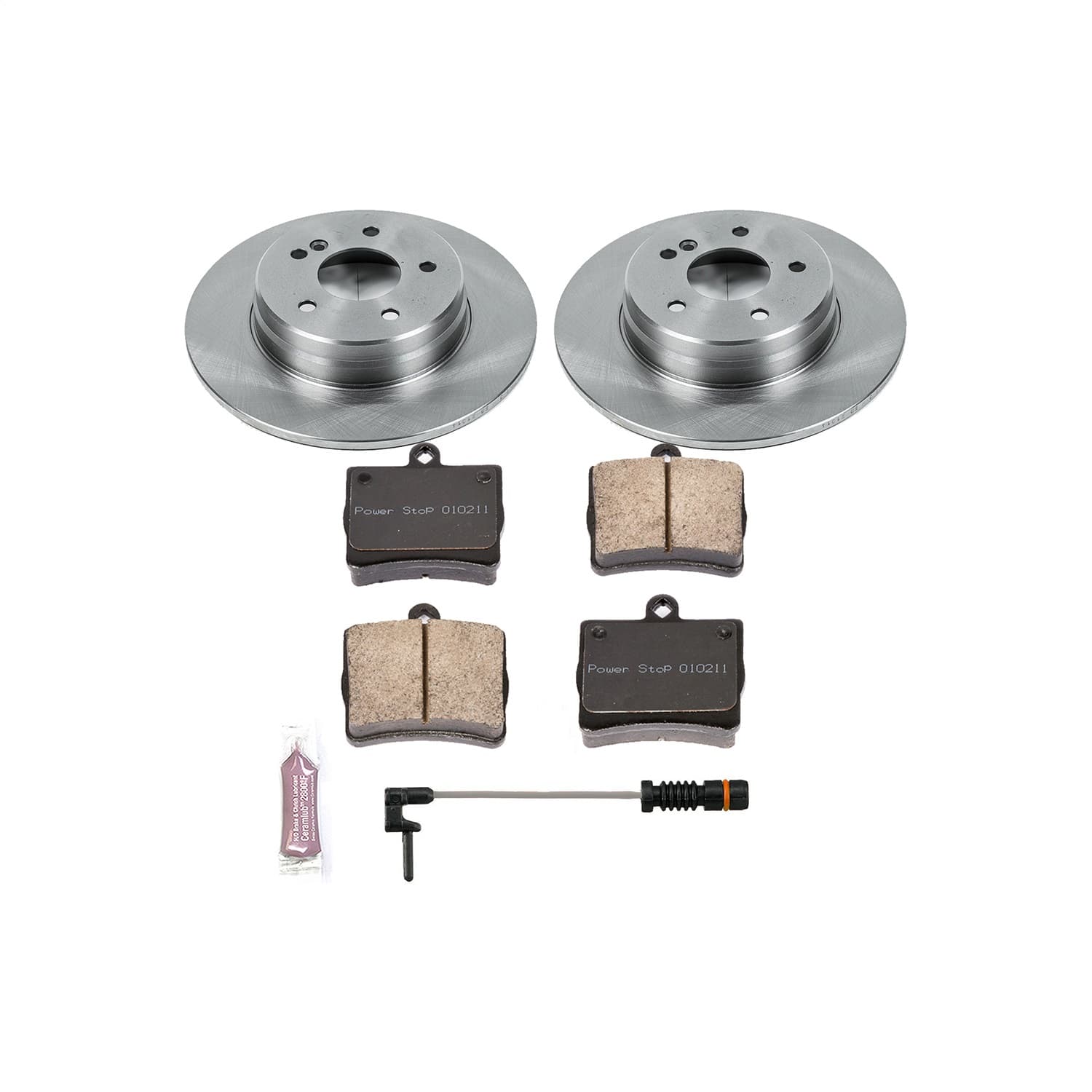 Power Stop - KOE6697 - Rear - Disc Brake Pad and Rotor Kit image 1