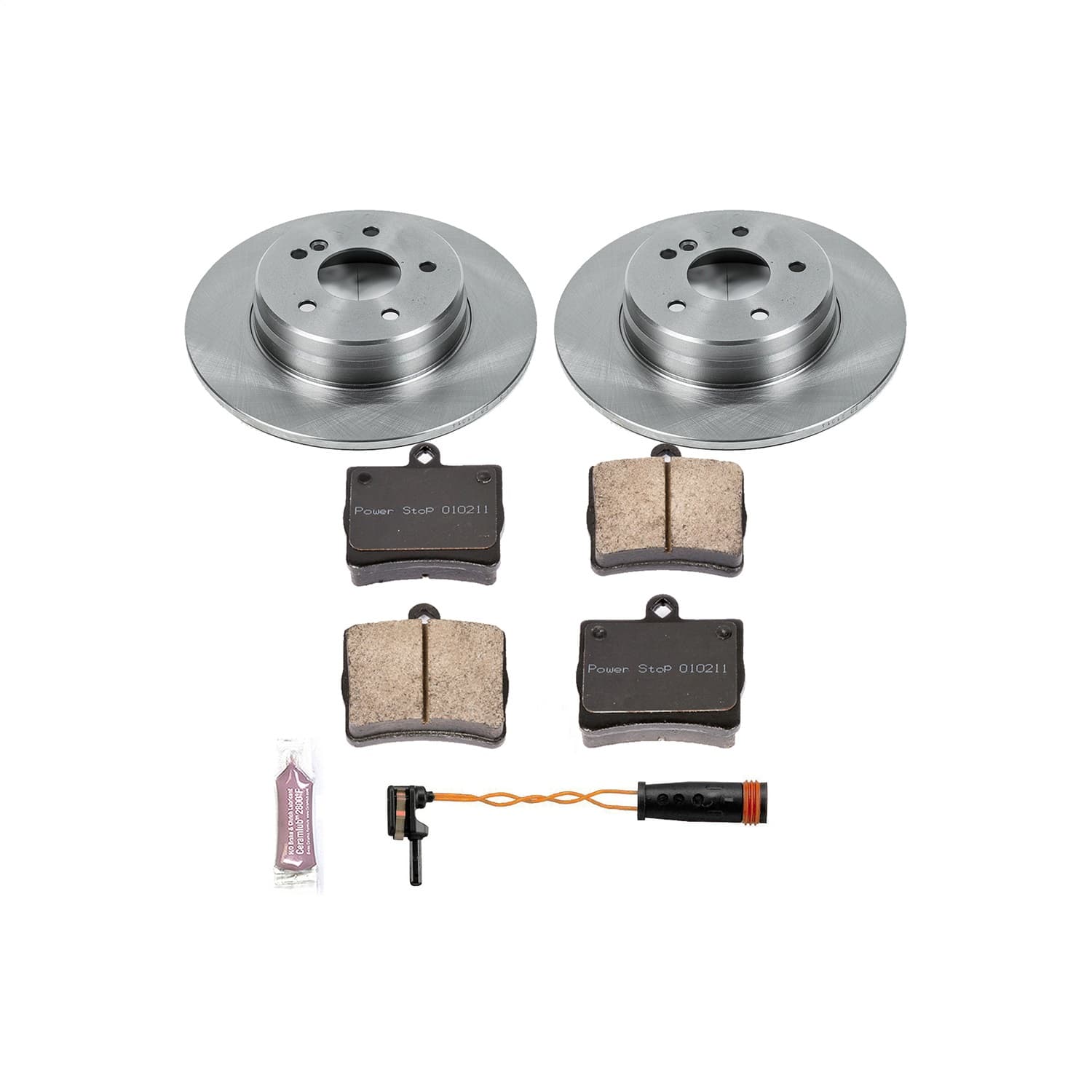 Power Stop - KOE6698 - Rear - Disc Brake Pad and Rotor Kit image 1