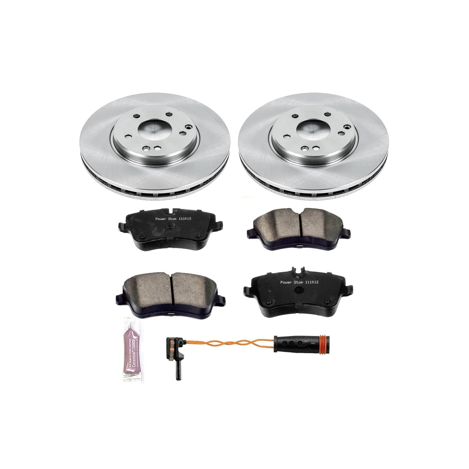 Power Stop - KOE6702 - Front - Disc Brake Pad and Rotor Kit image 1