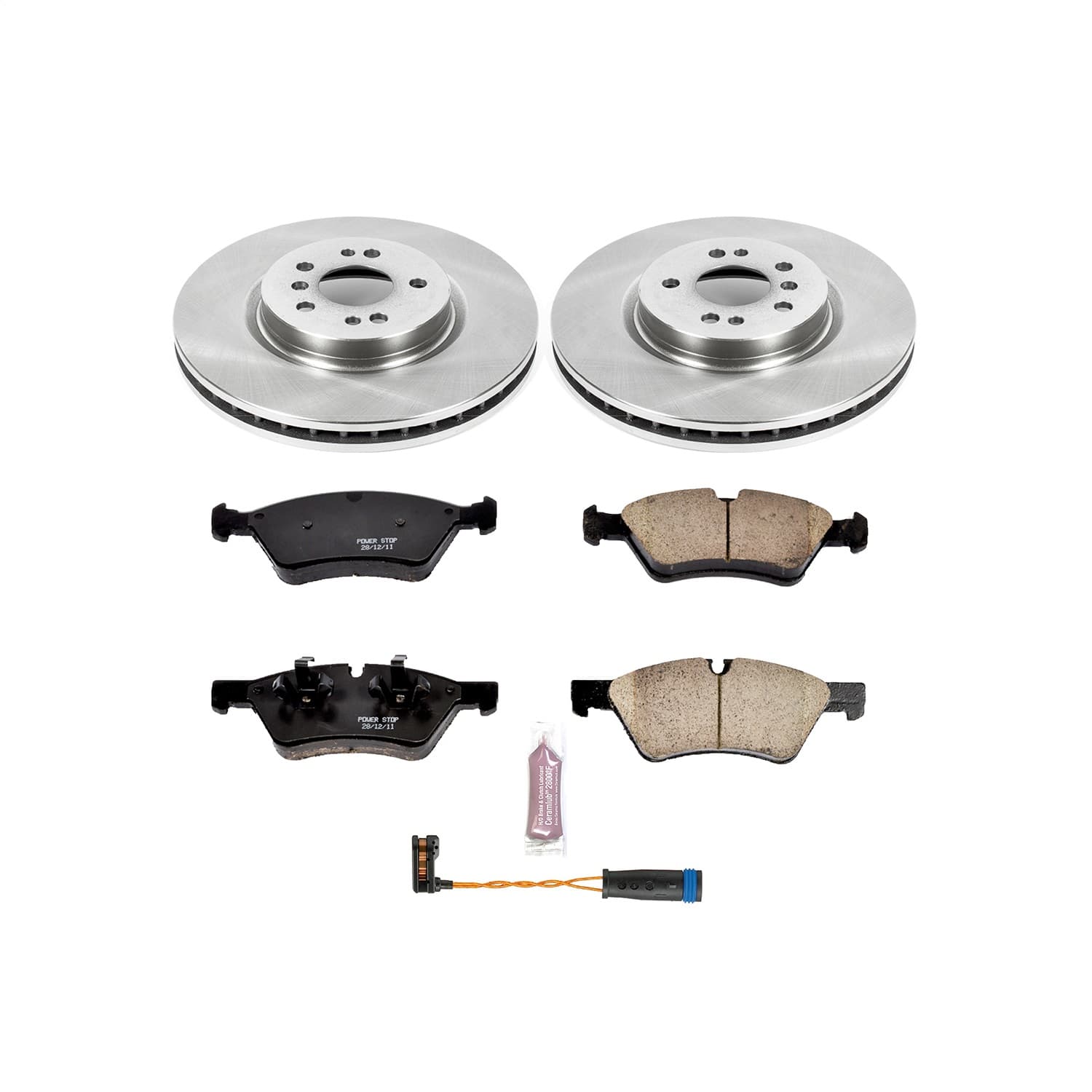 Power Stop - KOE6709 - Front - Disc Brake Pad and Rotor Kit image 1