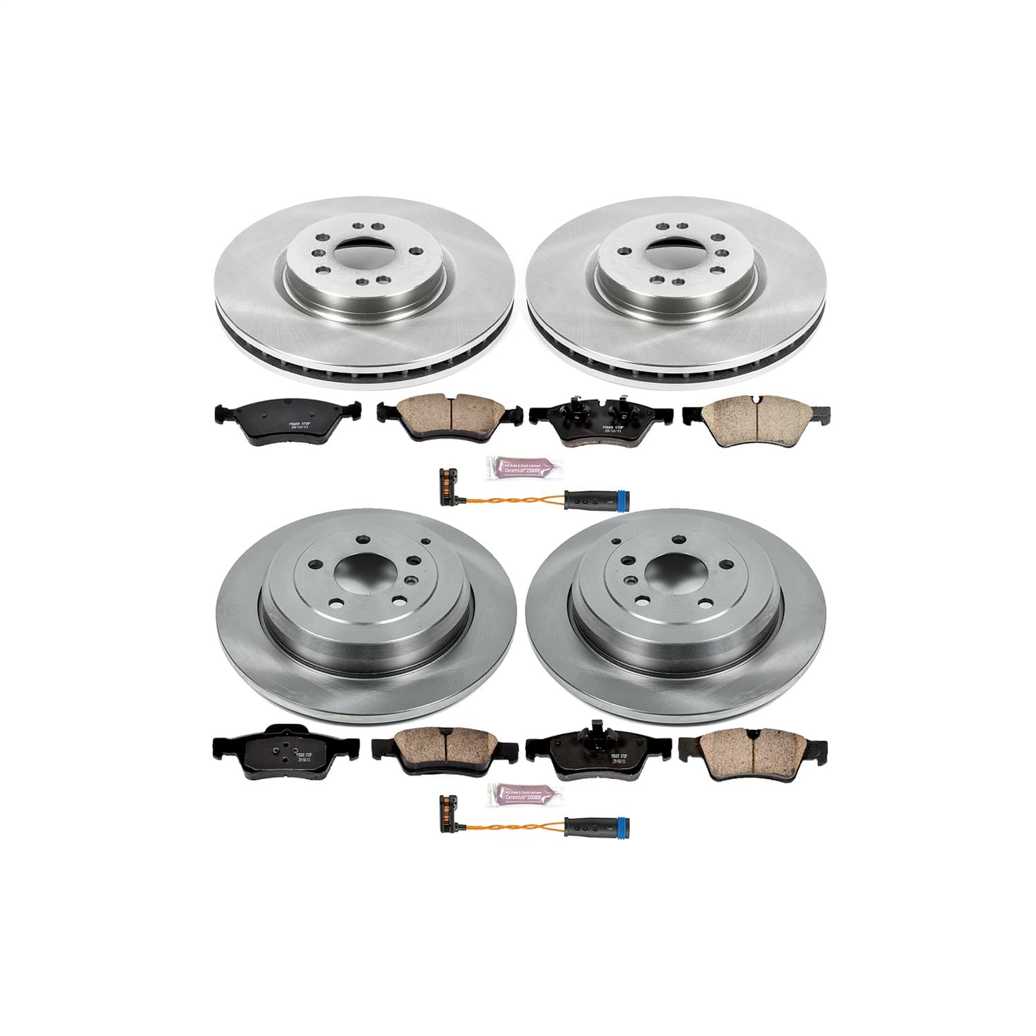 Power Stop - KOE6710 - Front and Rear - Disc Brake Pad and Rotor Kit image 1