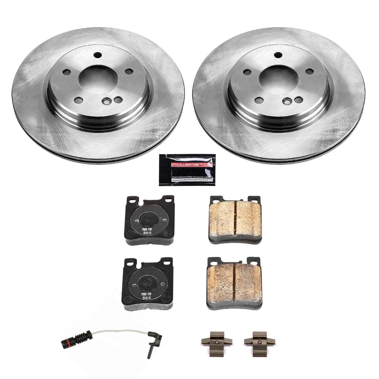 Power Stop - KOE6717 - Rear - Disc Brake Pad and Rotor Kit image 1