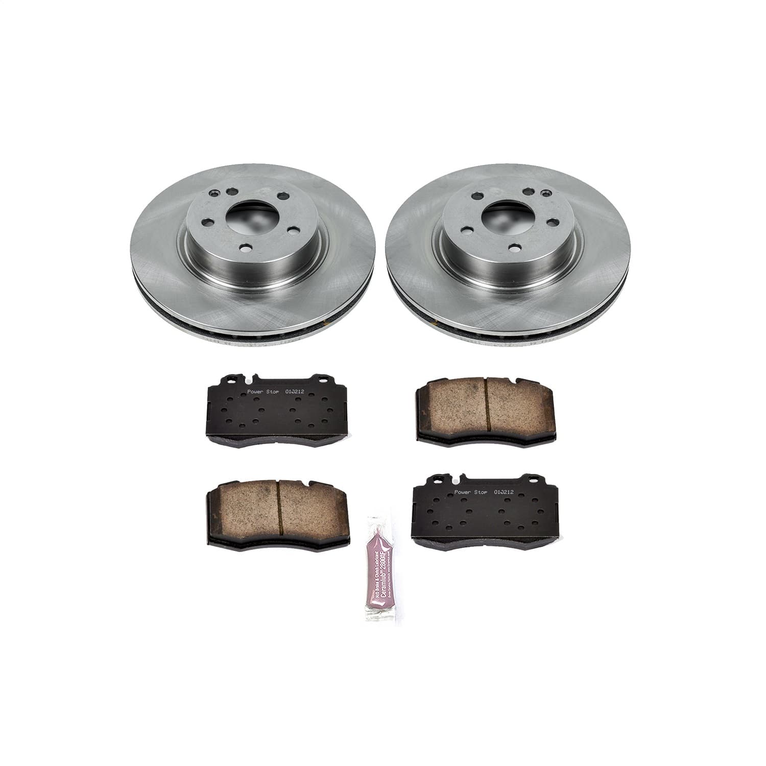 Power Stop - KOE6761 - Rear - Disc Brake Pad and Rotor Kit image 1