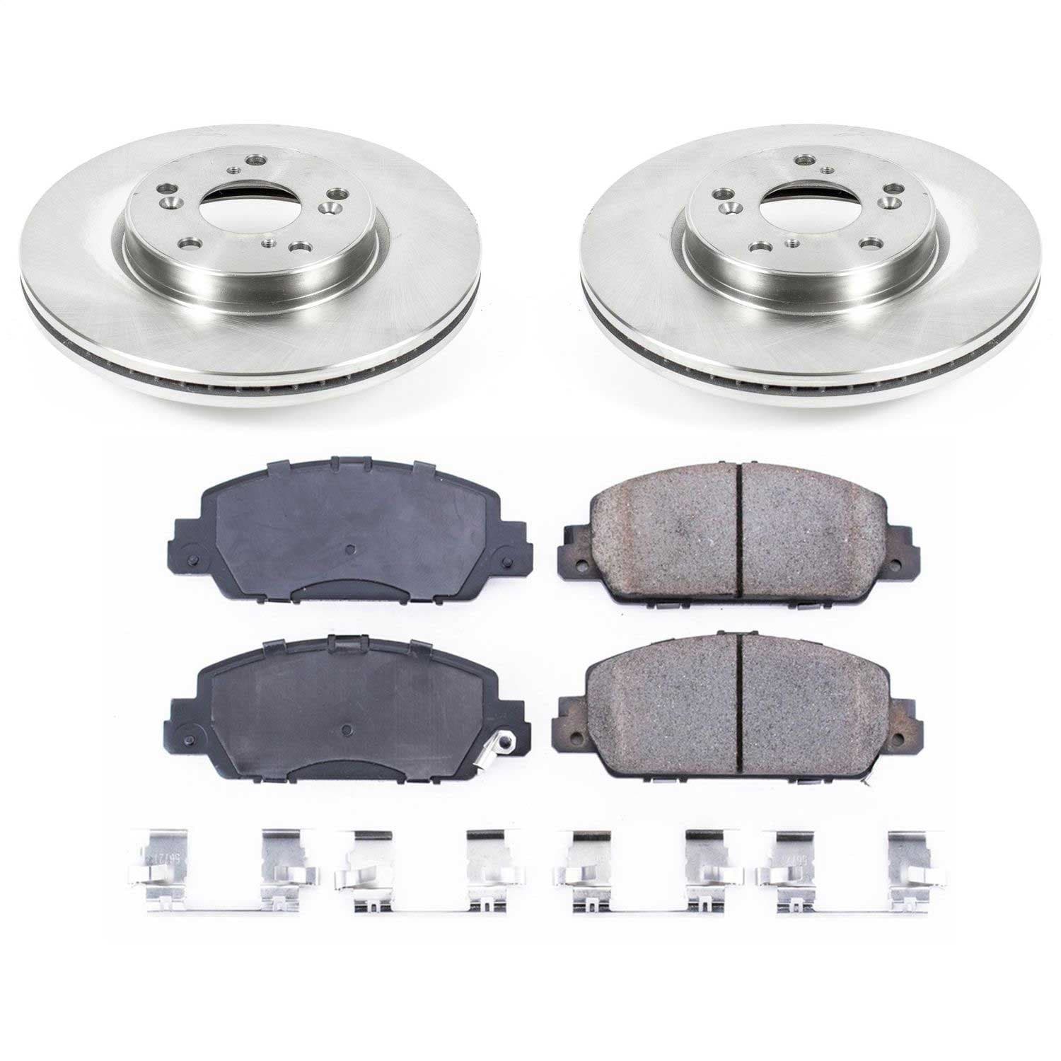 Power Stop - KOE6777 - Front - Disc Brake Pad and Rotor Kit image 1