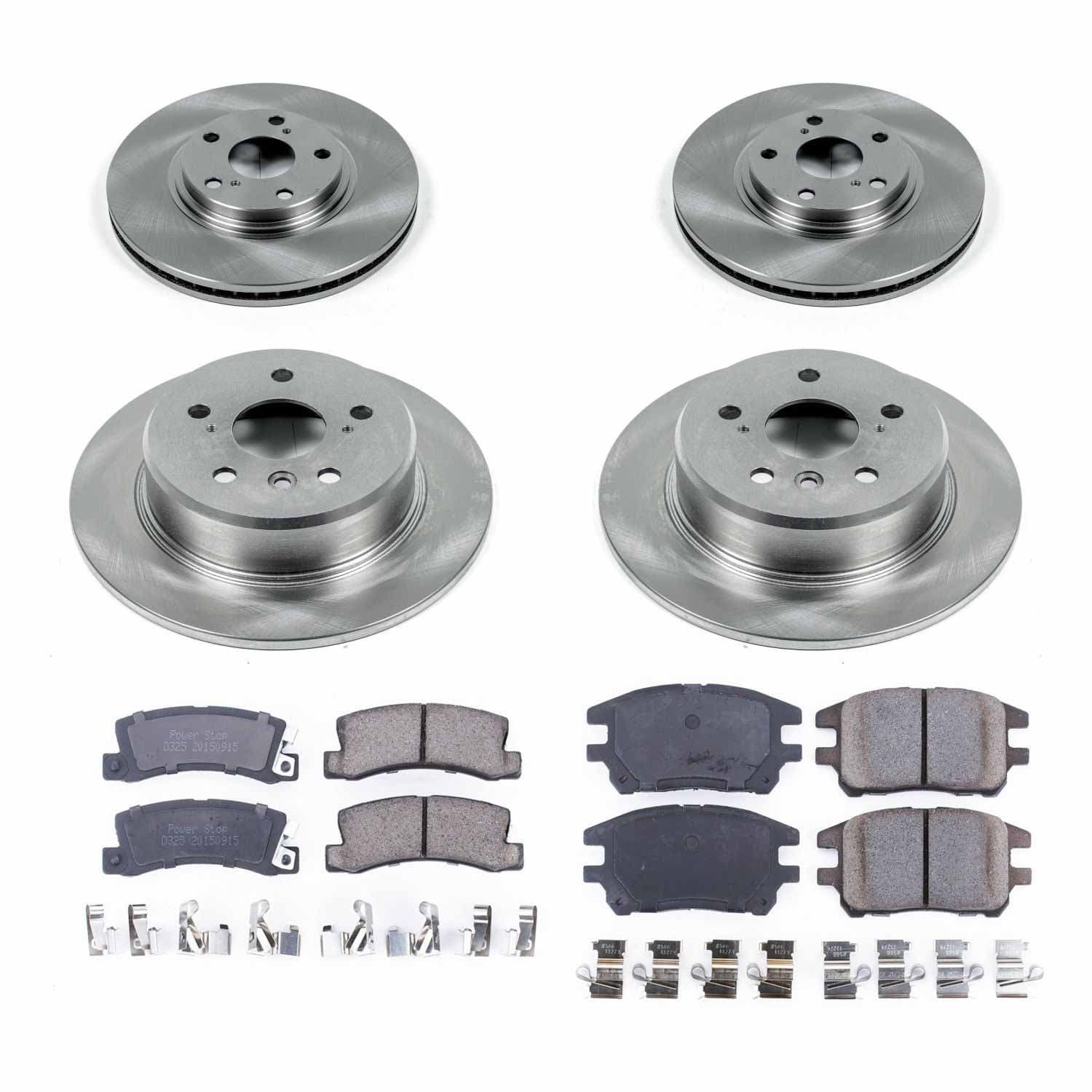 Power Stop - KOE6783 - Front and Rear - Disc Brake Pad and Rotor Kit image 1