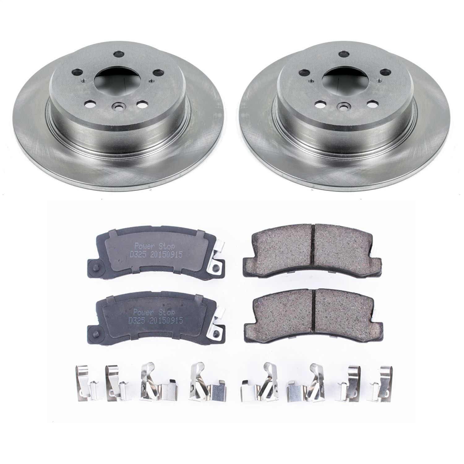 Power Stop - KOE6784 - Rear - Disc Brake Pad and Rotor Kit image 1