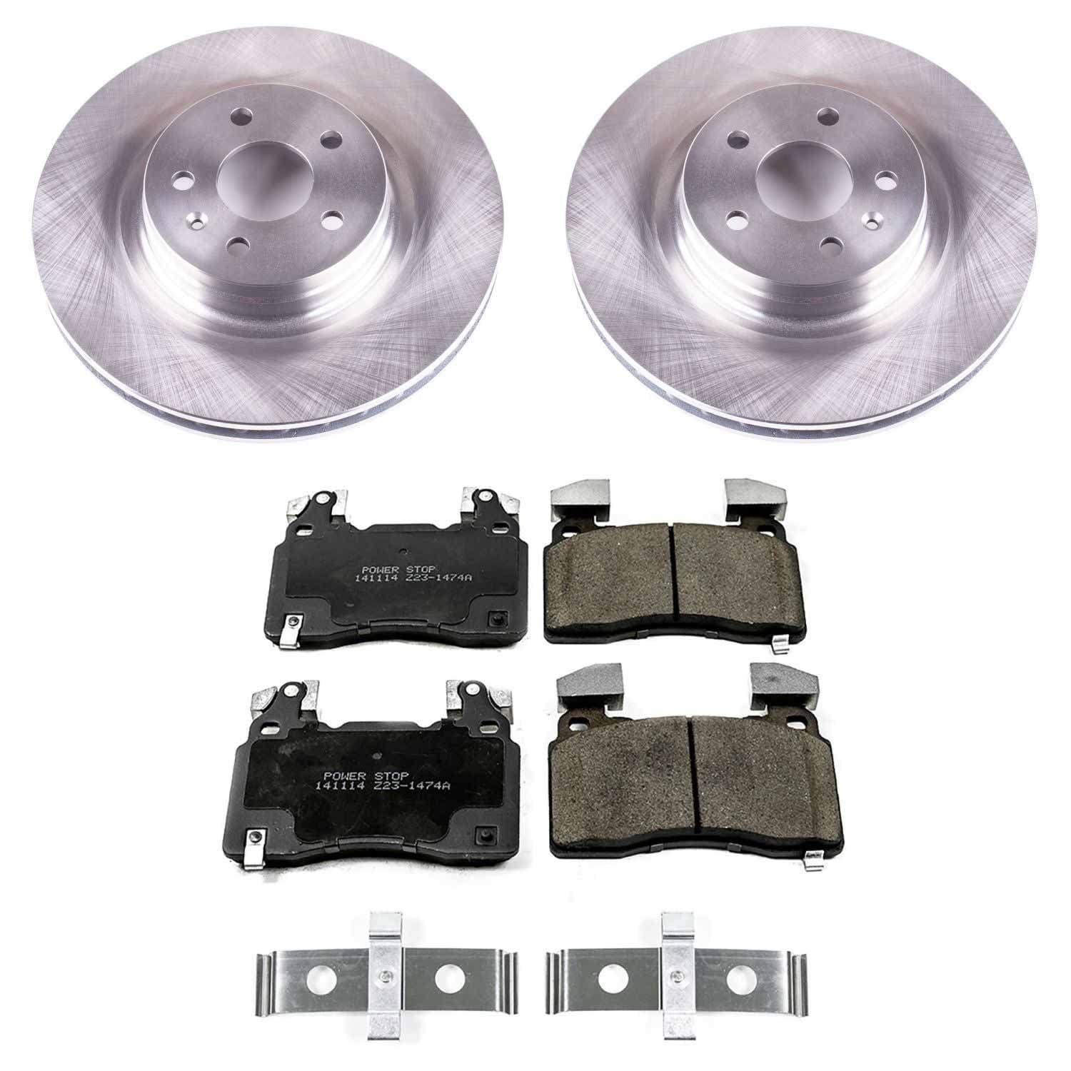 Power Stop - KOE6798 - Front - Disc Brake Pad and Rotor Kit image 1