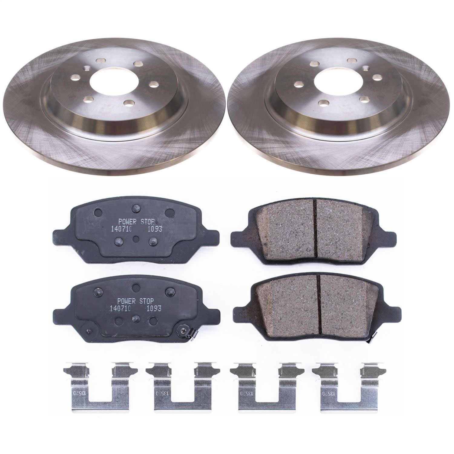 Power Stop - KOE6800 - Rear - Disc Brake Pad and Rotor Kit image 1