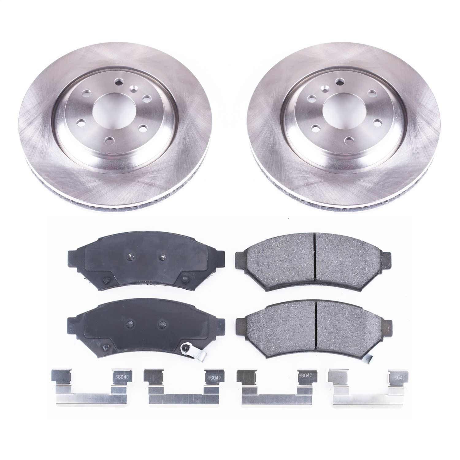 Power Stop - KOE6802 - Front - Disc Brake Pad and Rotor Kit image 1