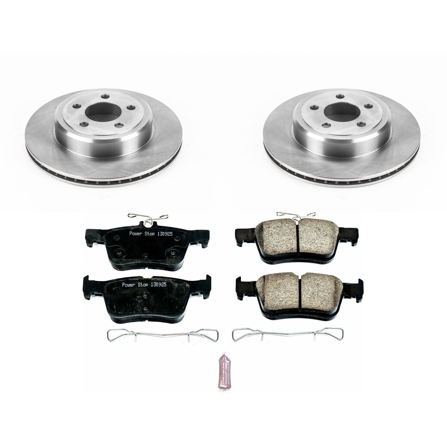 Power Stop - KOE6817 - Rear - Disc Brake Pad and Rotor Kit image 1