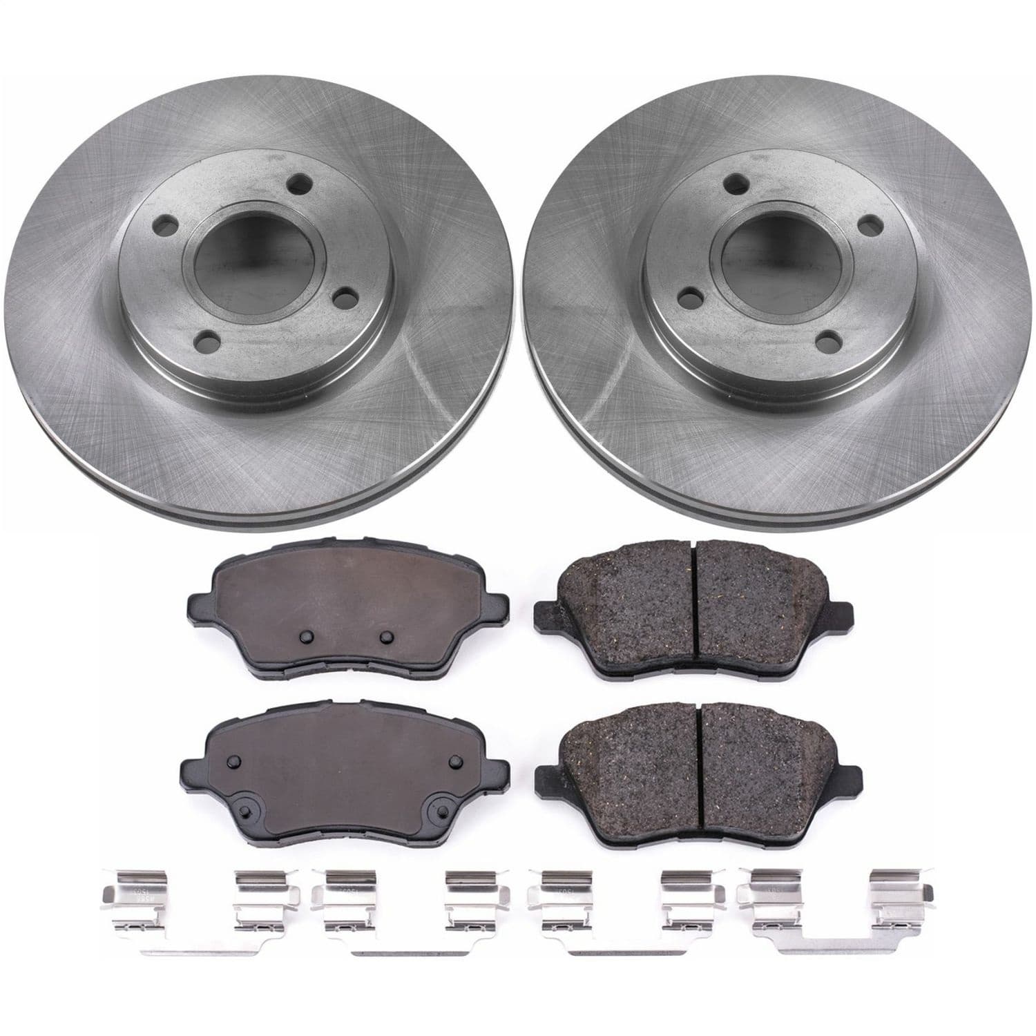 Power Stop - KOE6818 - Front - Disc Brake Pad and Rotor Kit image 1