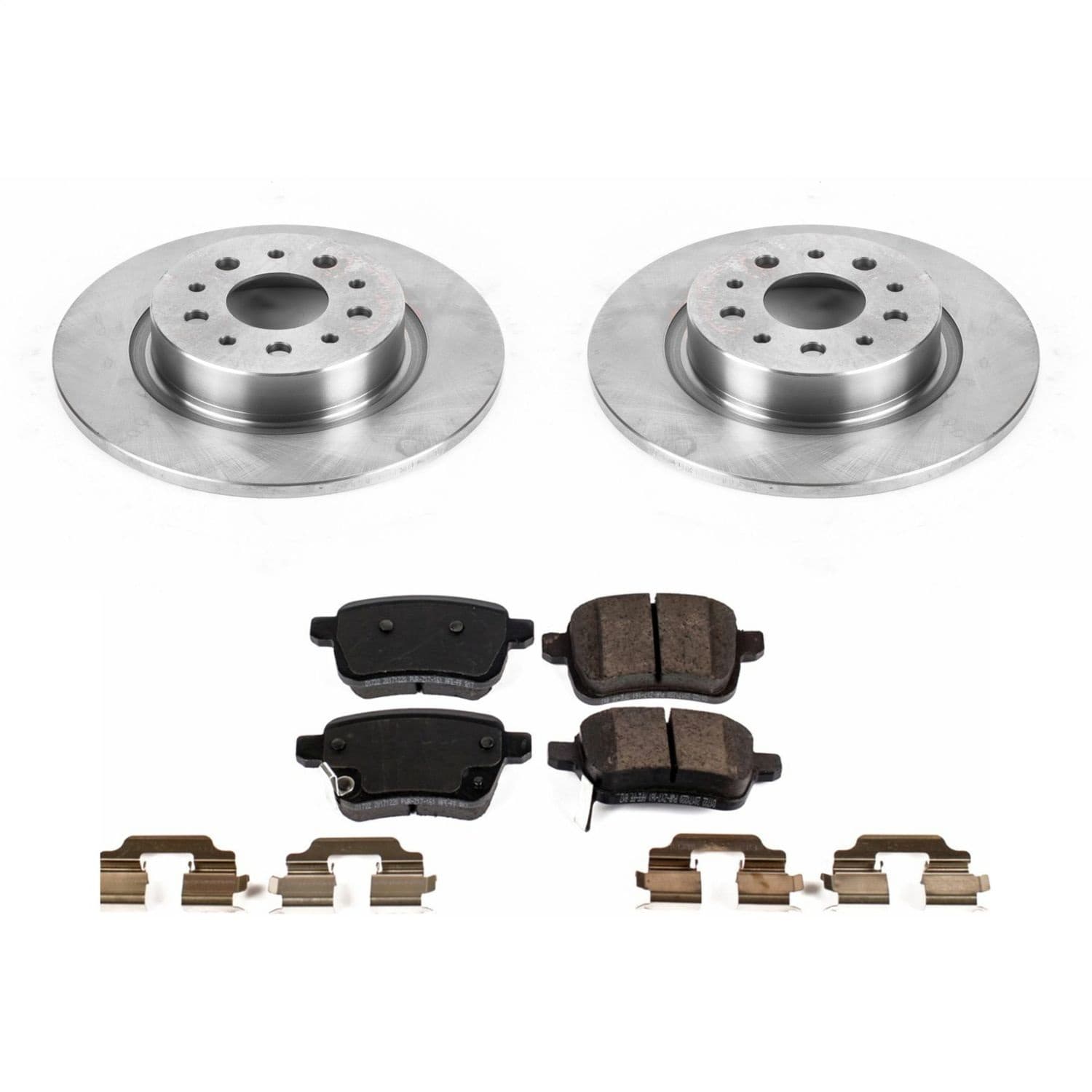 Power Stop - KOE6838 - Rear - Disc Brake Pad and Rotor Kit image 1