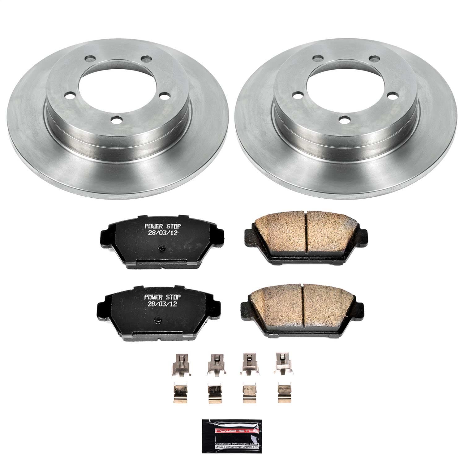 Power Stop - KOE684 - Rear - Disc Brake Pad and Rotor Kit image 1