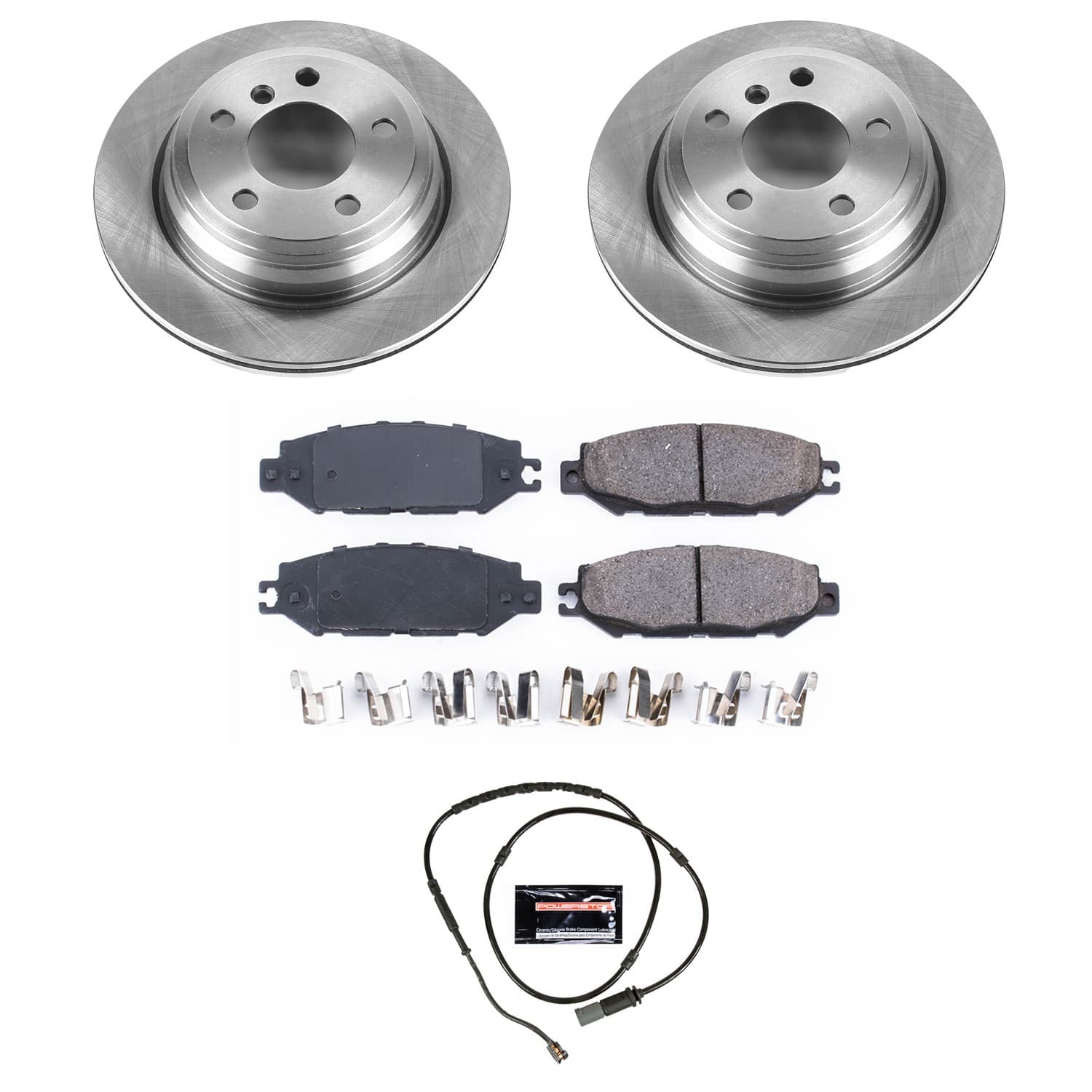 Power Stop - KOE6852 - Rear - Disc Brake Pad and Rotor Kit image 1