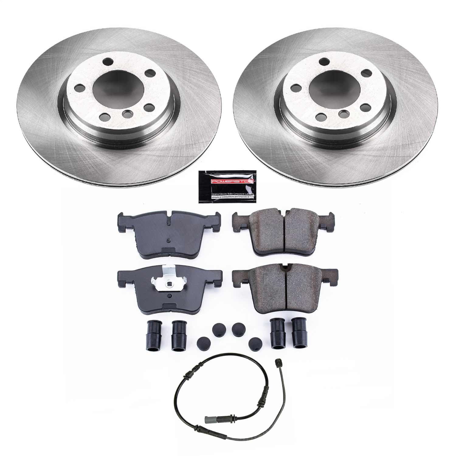 Power Stop - KOE6854 - Front - Disc Brake Pad and Rotor Kit image 1