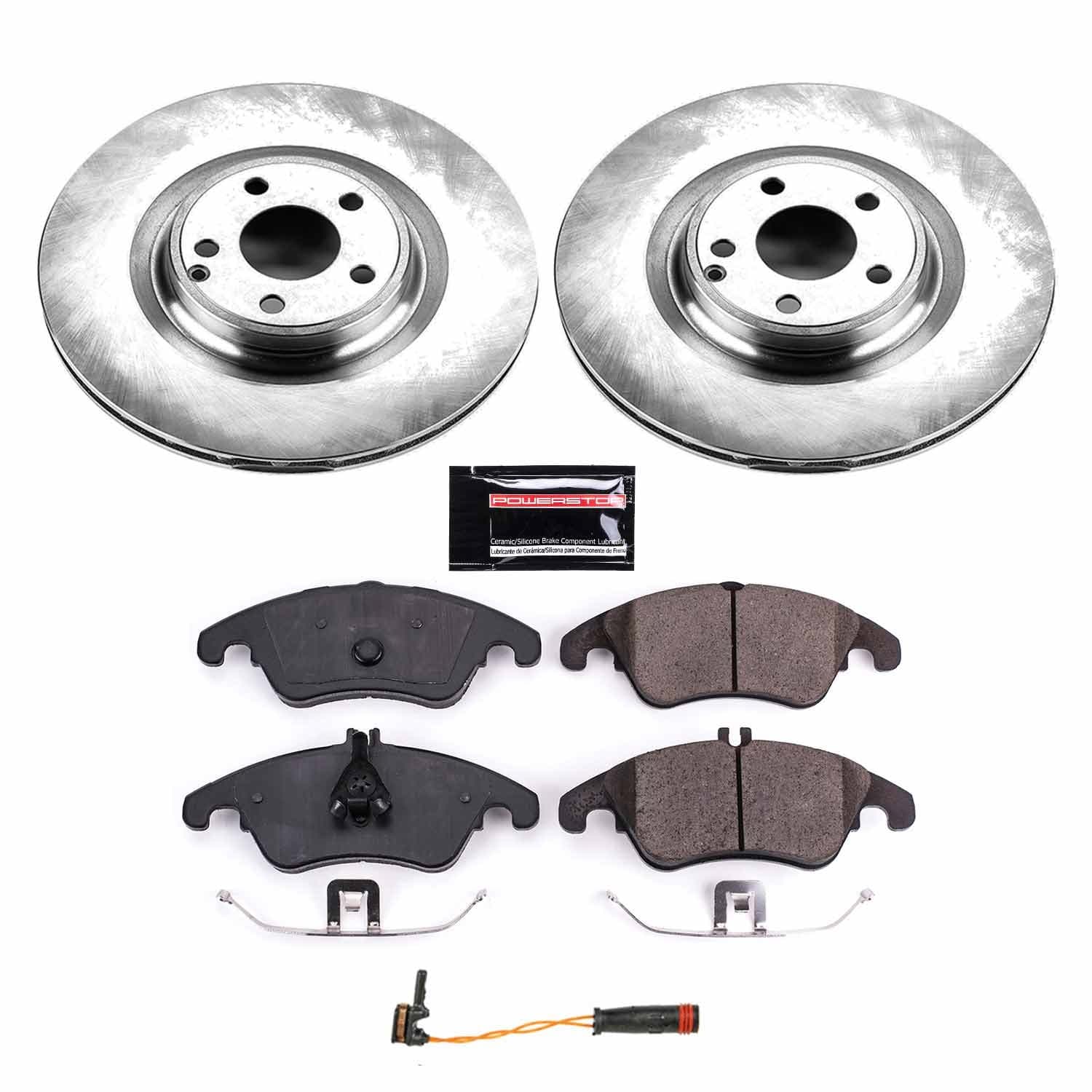 Power Stop - KOE6893 - Front - Disc Brake Pad and Rotor Kit image 1