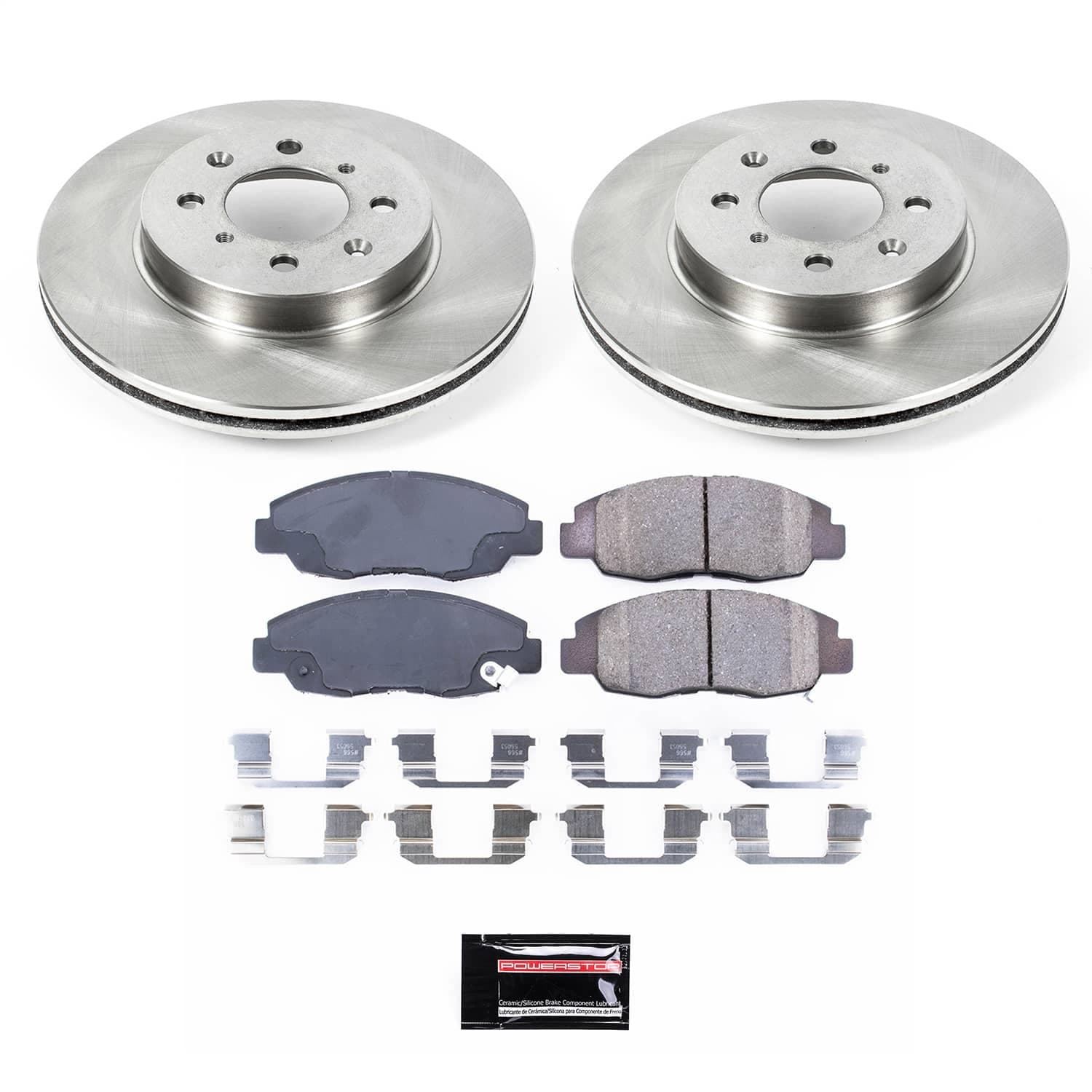 Power Stop - KOE690 - Front - Disc Brake Pad and Rotor Kit image 1
