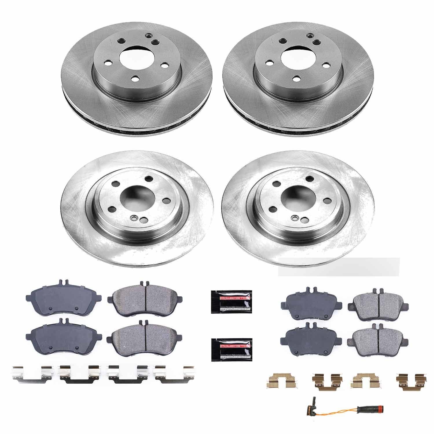 Power Stop - KOE6926 - Front and Rear - Disc Brake Pad and Rotor Kit image 1