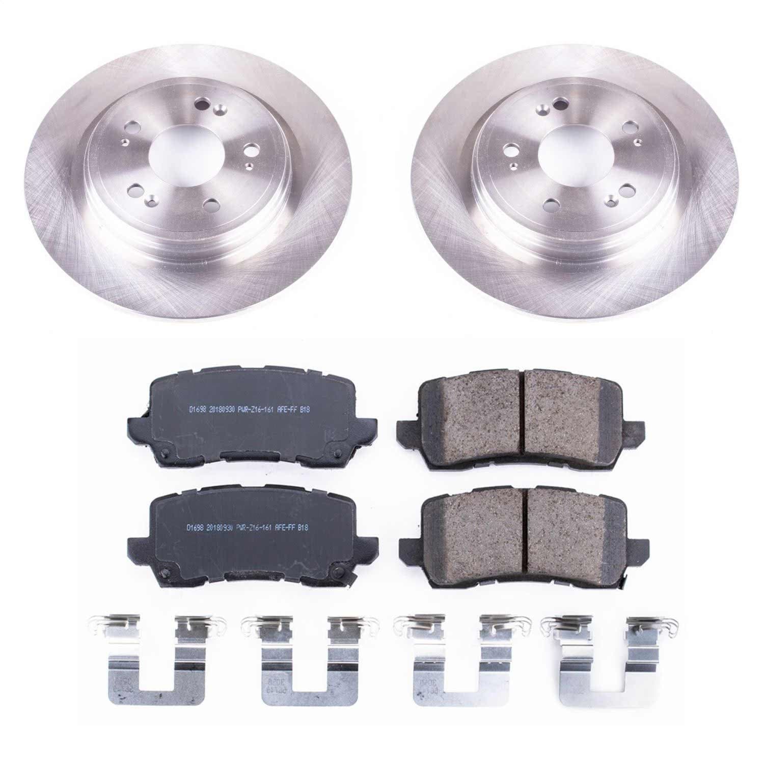 Power Stop - KOE6952 - Rear - Disc Brake Pad and Rotor Kit image 1