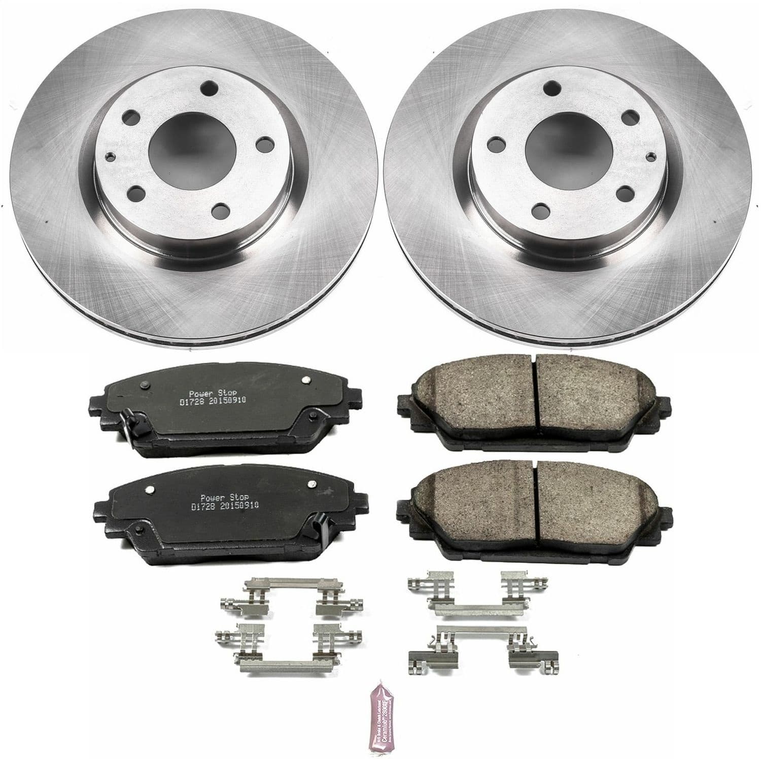 Power Stop - KOE6971 - Front - Disc Brake Pad and Rotor Kit image 1