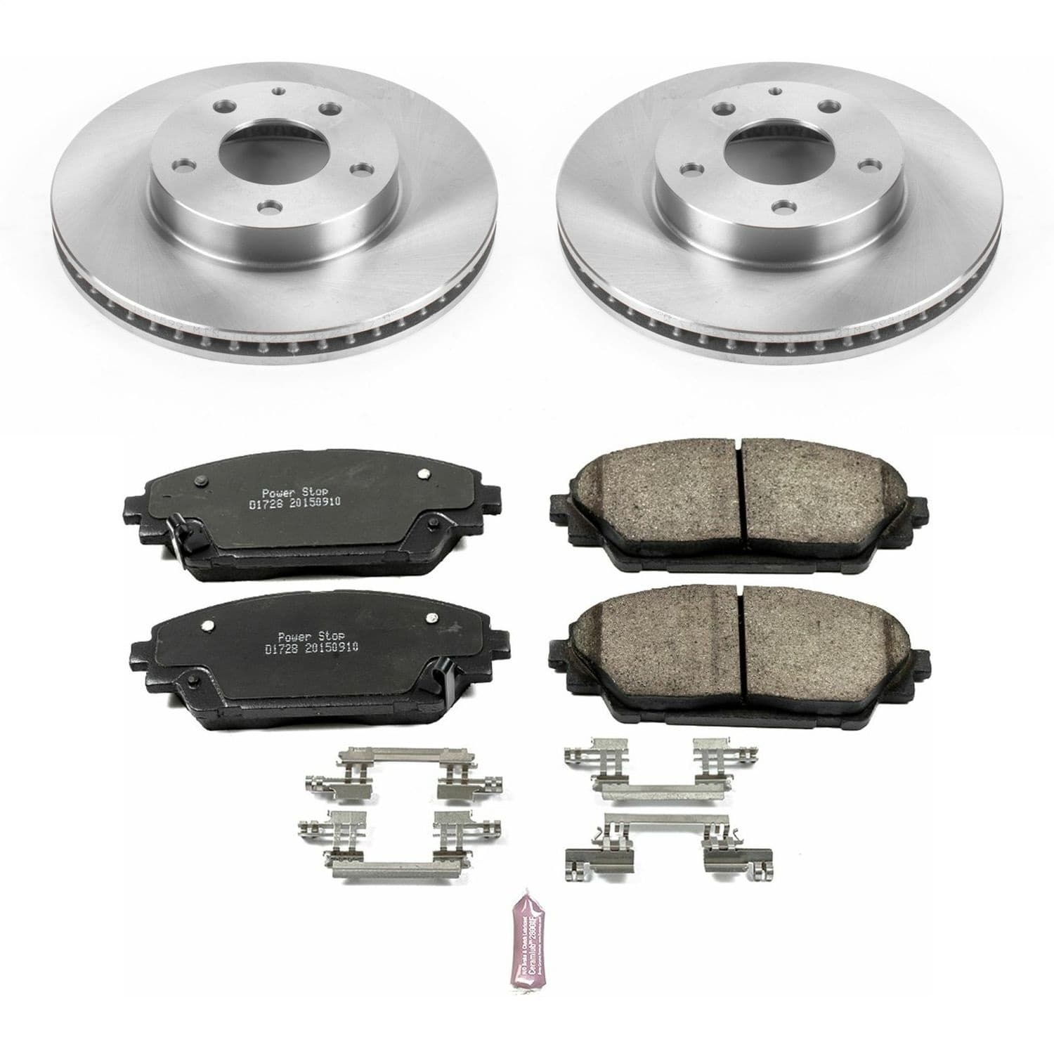 Power Stop - KOE6974 - Front - Disc Brake Pad and Rotor Kit image 1