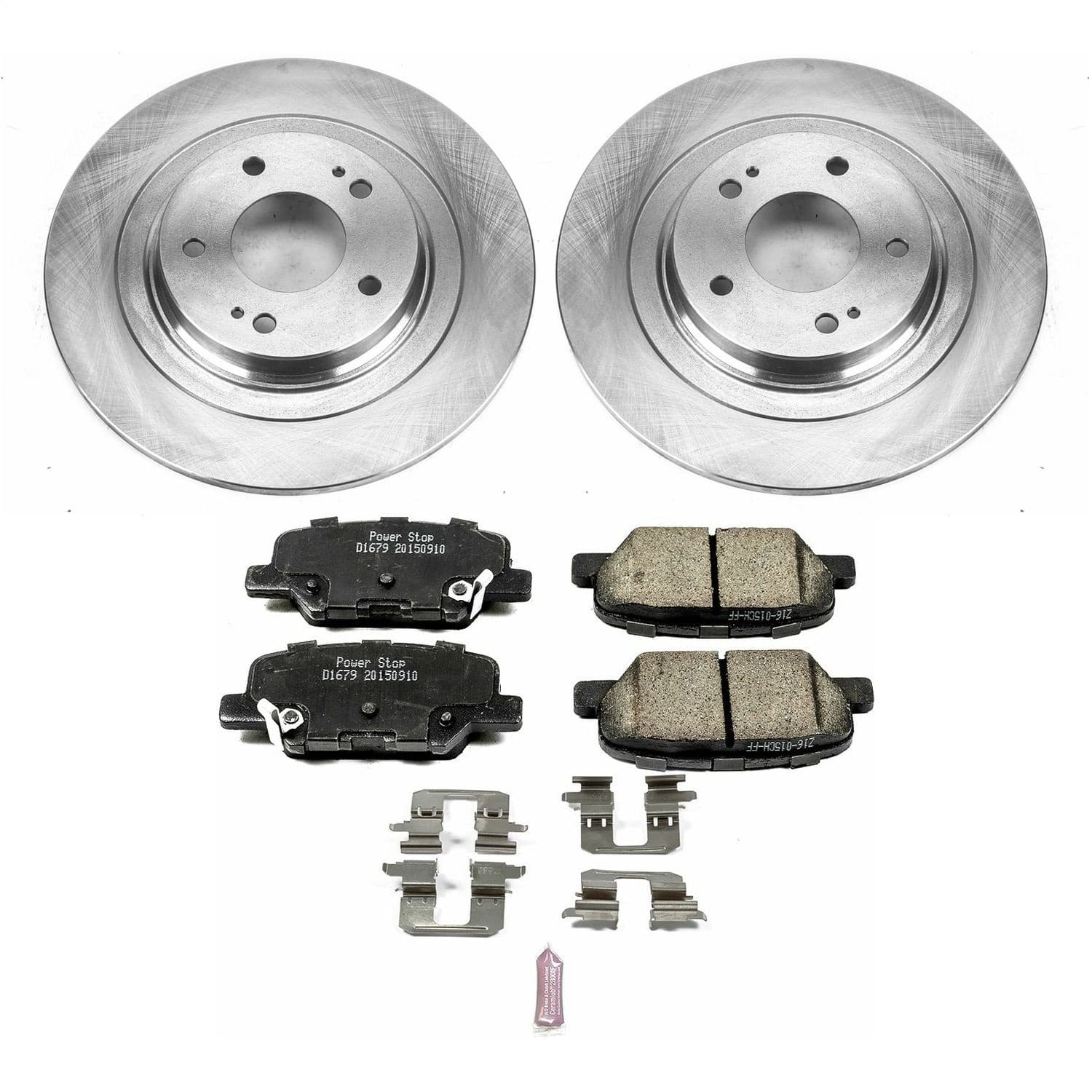 Power Stop - KOE6976 - Rear - Disc Brake Pad and Rotor Kit image 1