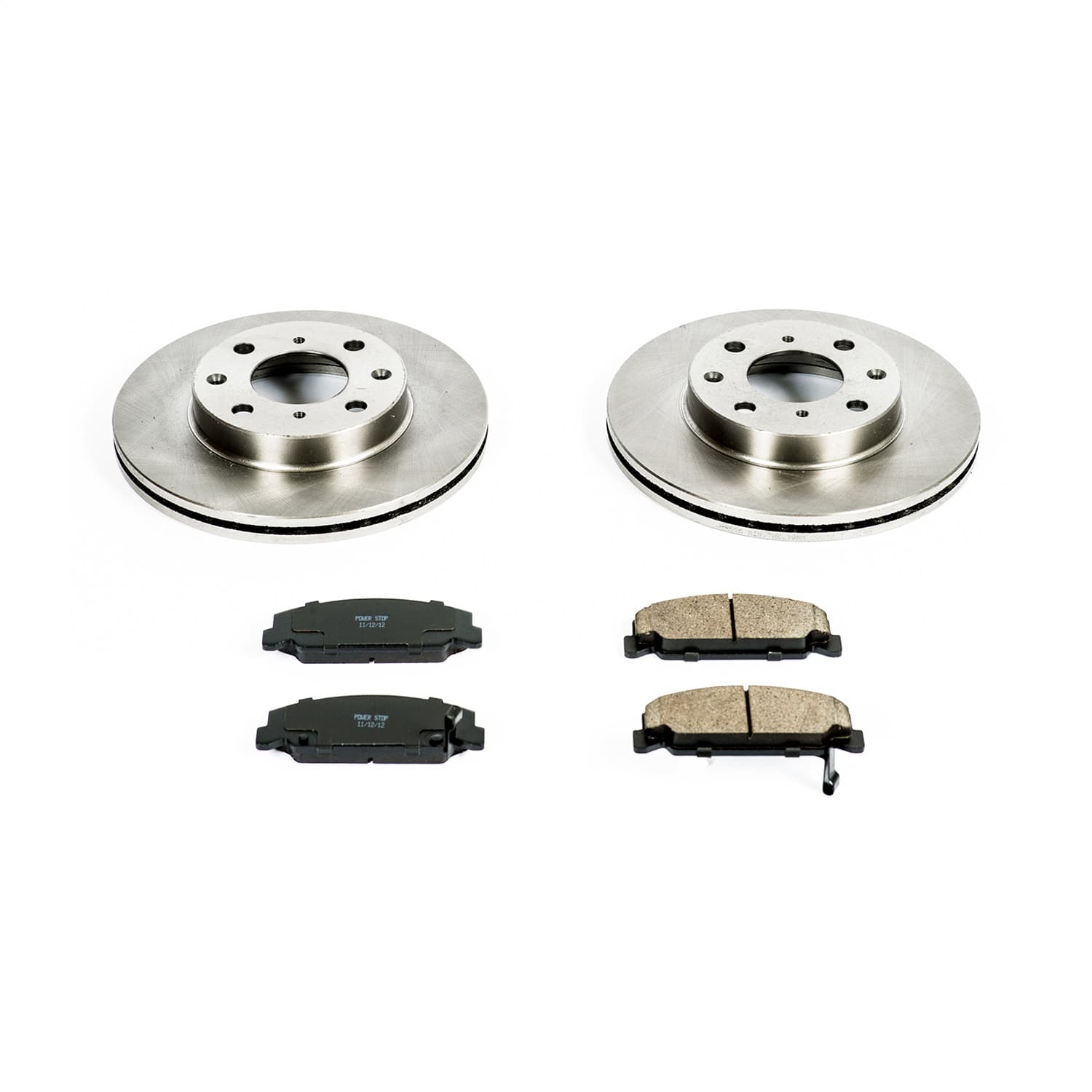 Power Stop - KOE699 - Front - Disc Brake Pad and Rotor Kit image 1