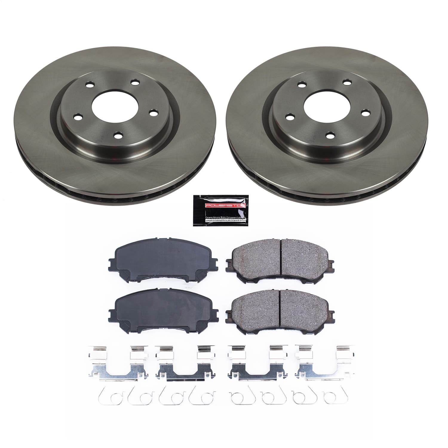 Power Stop - KOE7036 - Front - Disc Brake Pad and Rotor Kit image 1