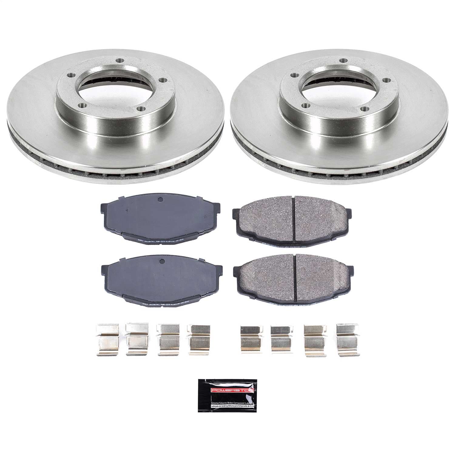 Power Stop - KOE7065 - Front - Disc Brake Pad and Rotor Kit image 1