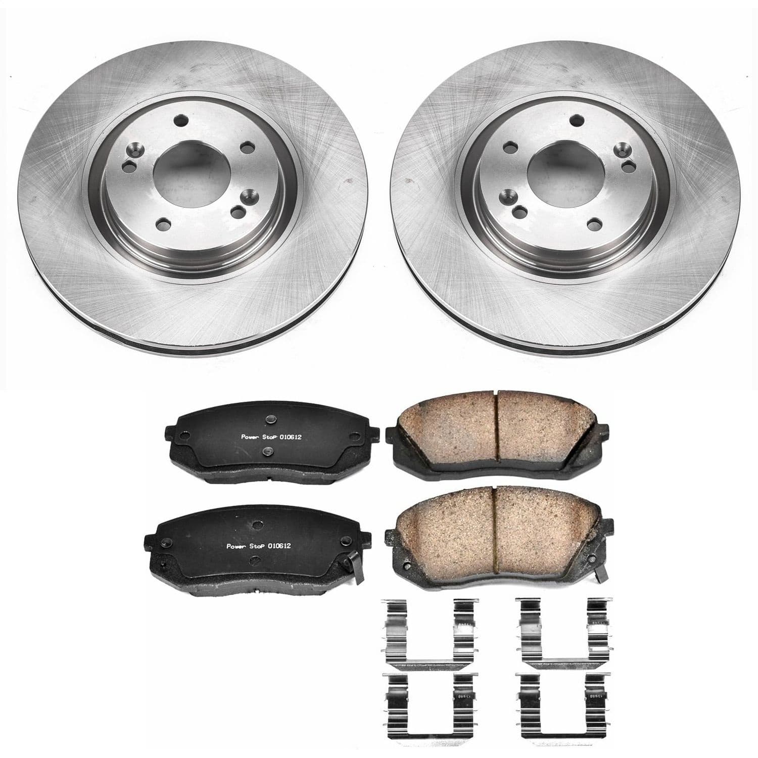 Power Stop - KOE7083 - Front - Disc Brake Pad and Rotor Kit image 1