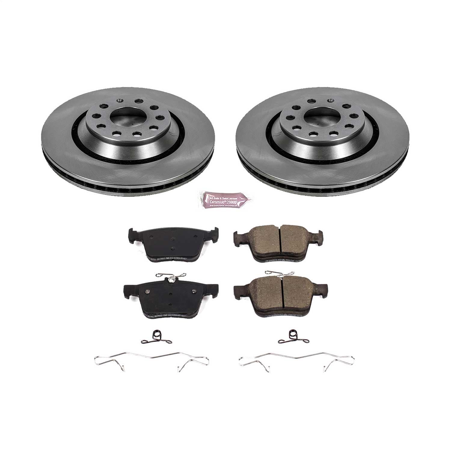 Power Stop - KOE7084 - Rear - Disc Brake Pad and Rotor Kit image 1