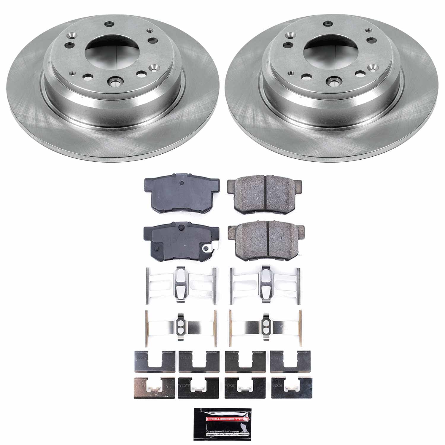 Power Stop - KOE709 - Rear - Disc Brake Pad and Rotor Kit image 1