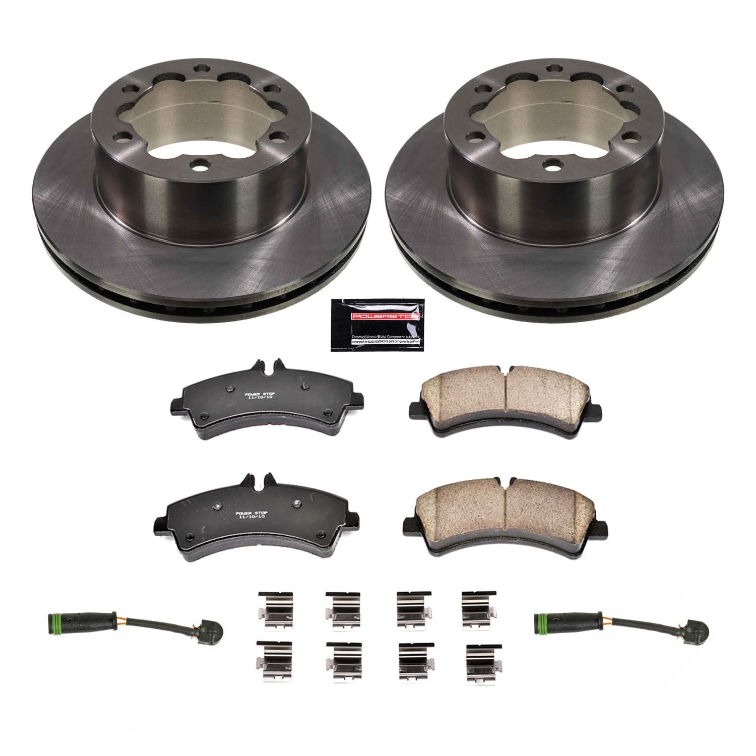 Power Stop - KOE7094 - Rear - Disc Brake Pad and Rotor Kit image 1