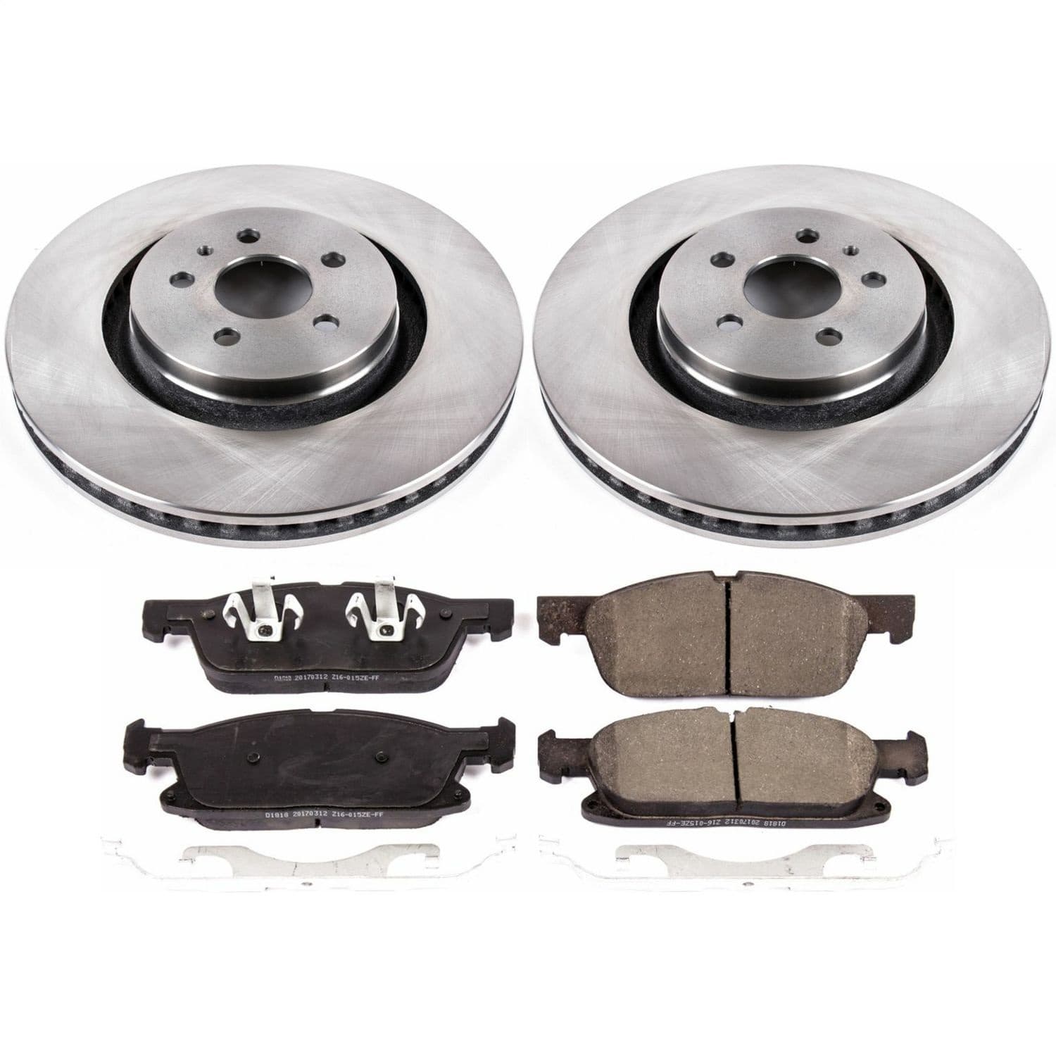 Power Stop - KOE7143 - Front - Disc Brake Pad and Rotor Kit image 1