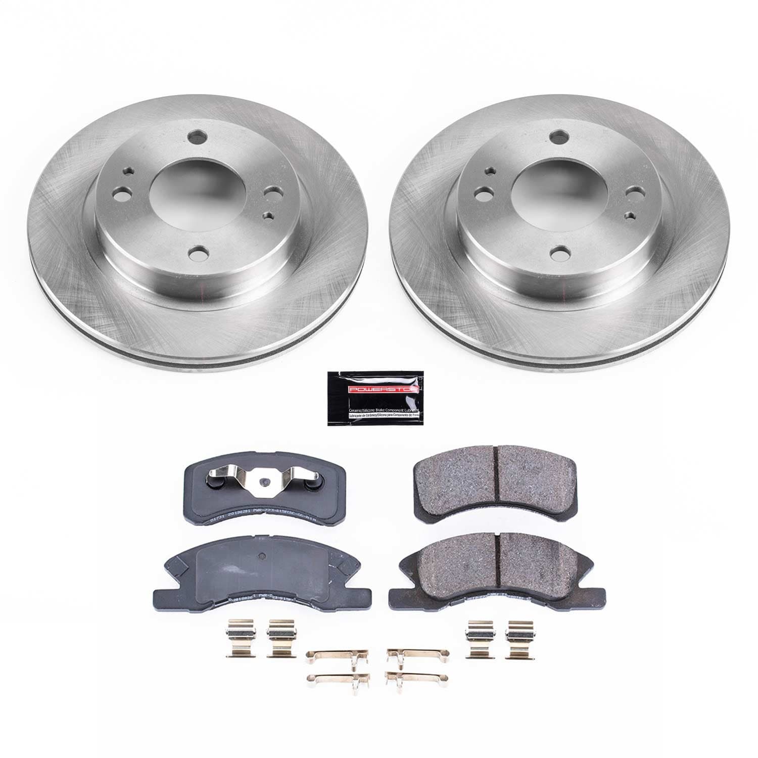 Power Stop - KOE7217 - Front - Disc Brake Pad and Rotor Kit image 1