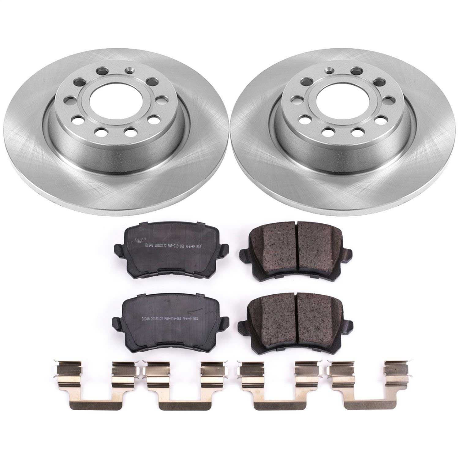 Power Stop - KOE7324 - Rear - Disc Brake Pad and Rotor Kit image 1