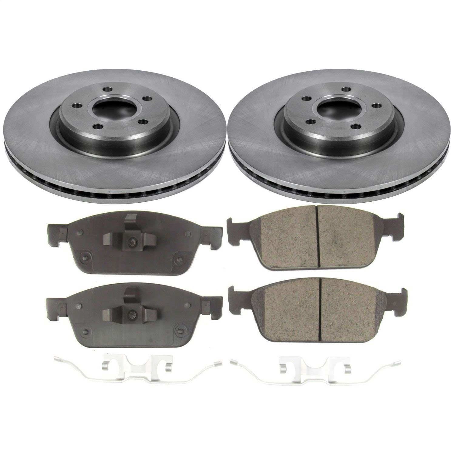 Power Stop - KOE7338 - Front - Disc Brake Pad and Rotor Kit image 1
