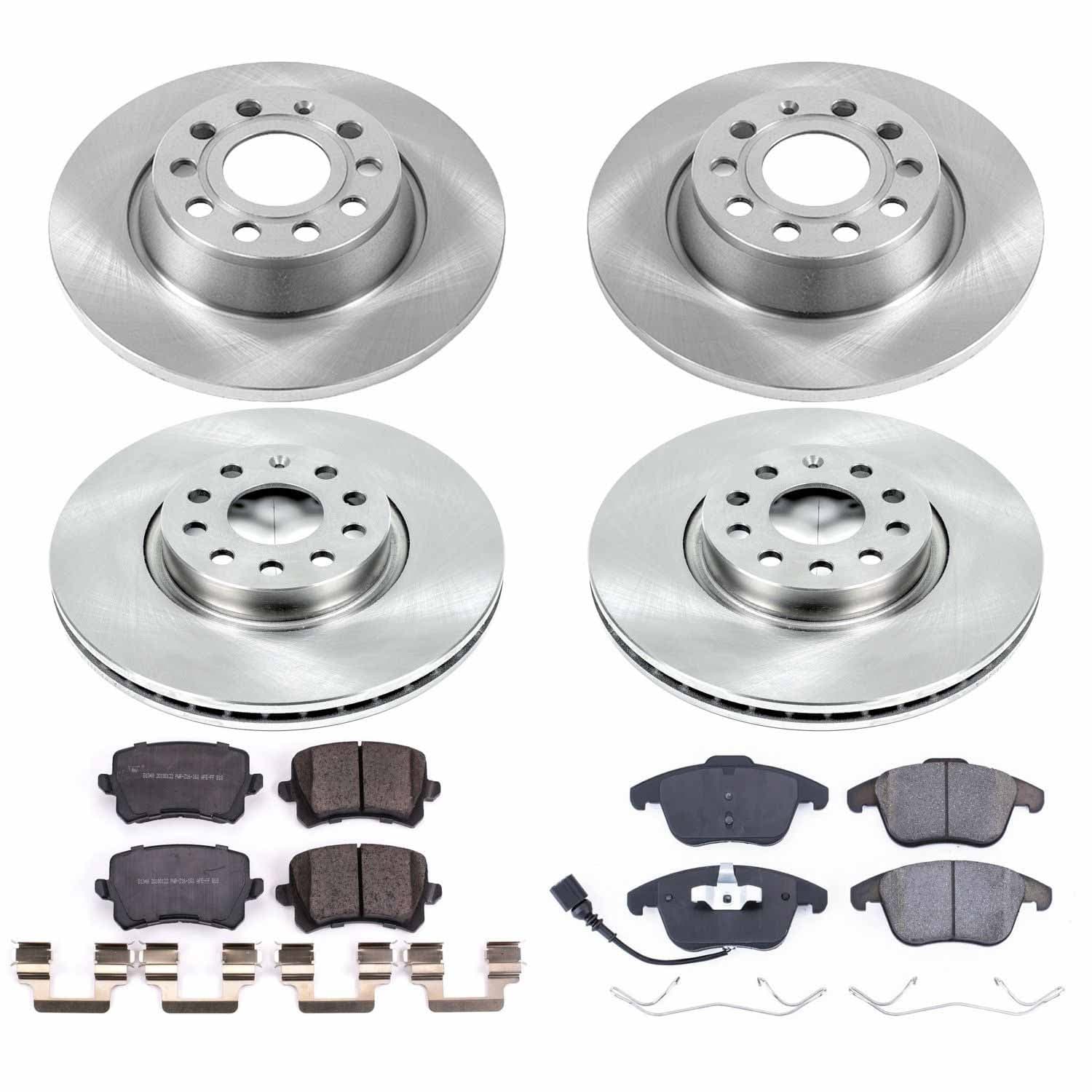 Power Stop - KOE7339 - Front and Rear - Disc Brake Pad and Rotor Kit image 1