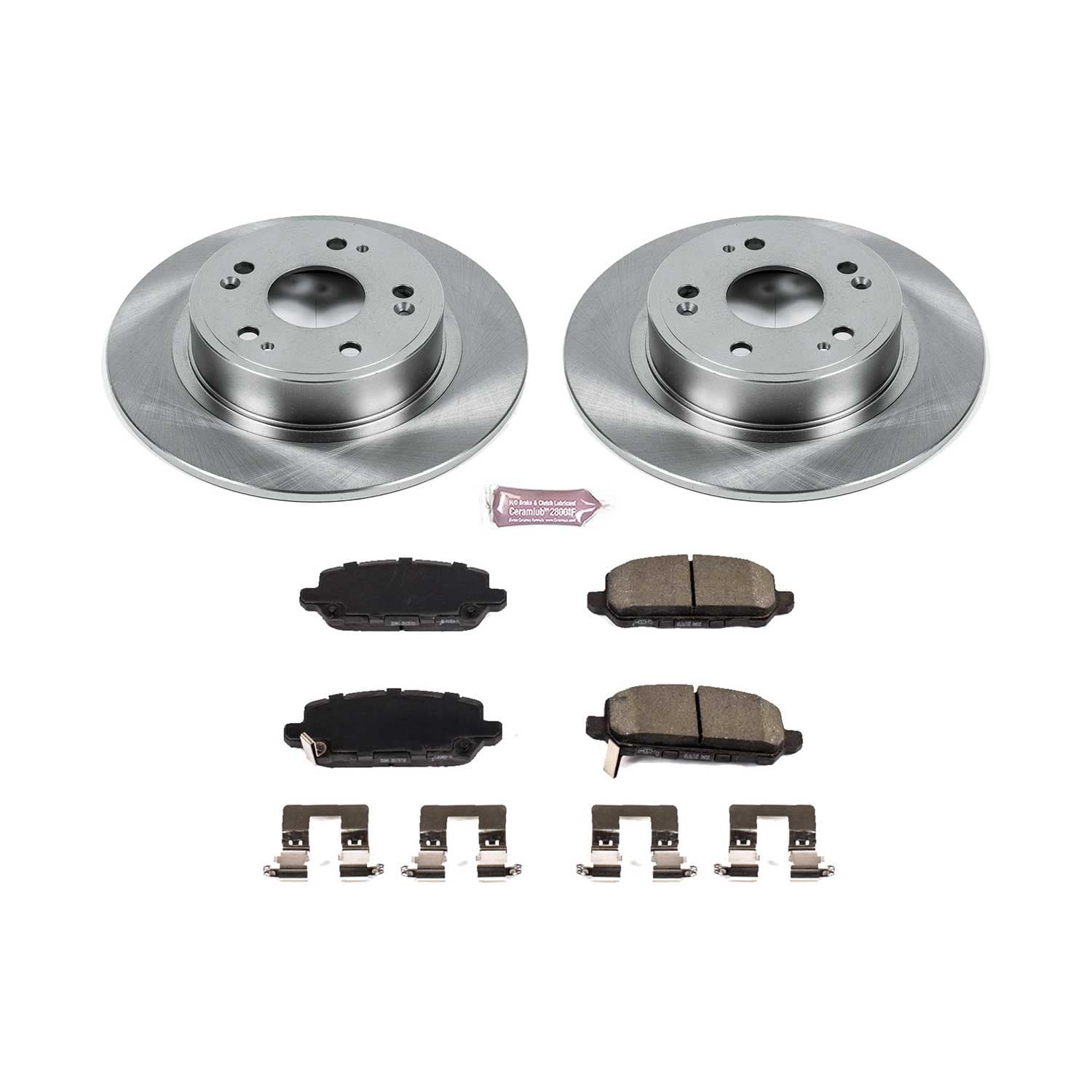 Power Stop - KOE7340 - Rear - Disc Brake Pad and Rotor Kit image 1