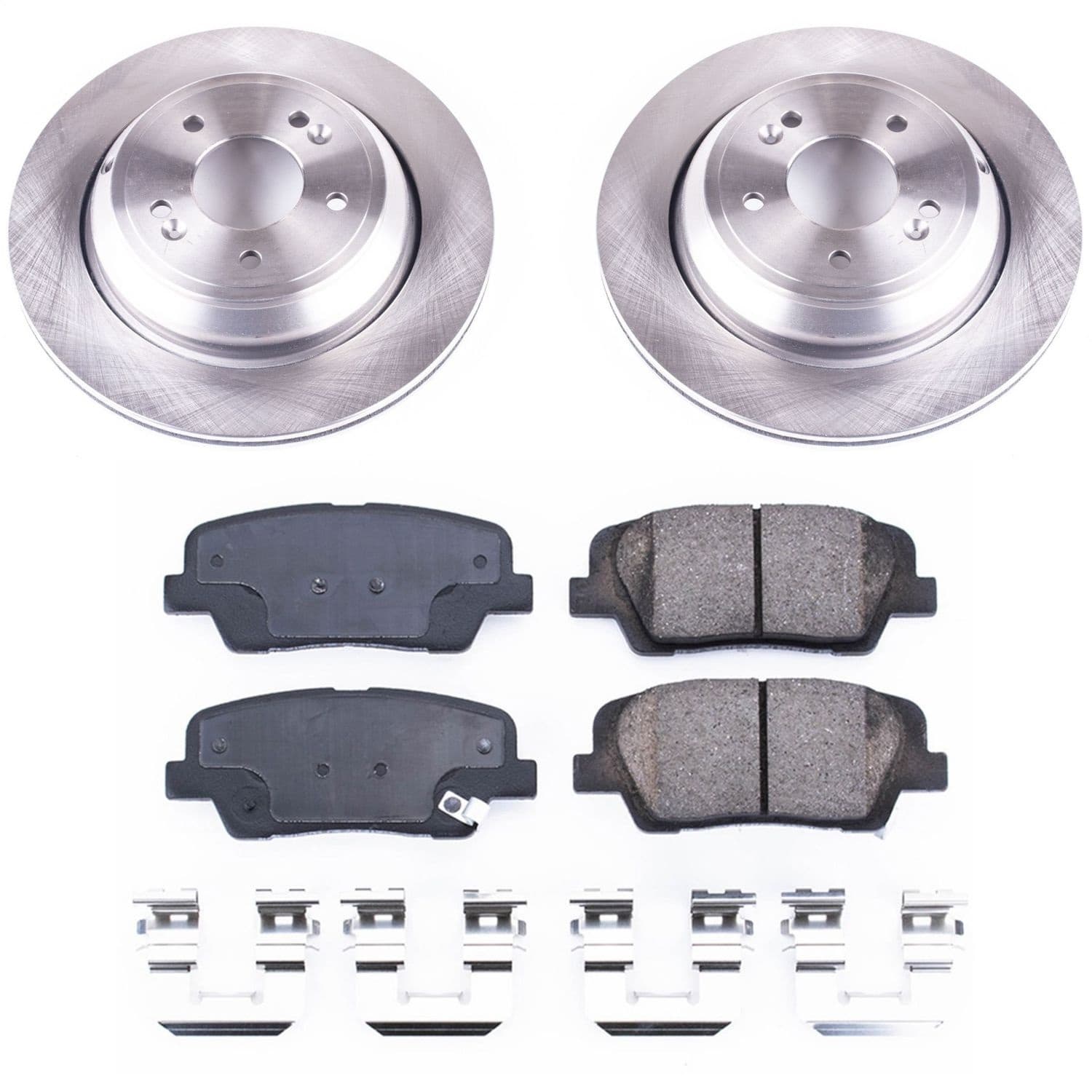 Power Stop - KOE7341 - Rear - Disc Brake Pad and Rotor Kit image 1