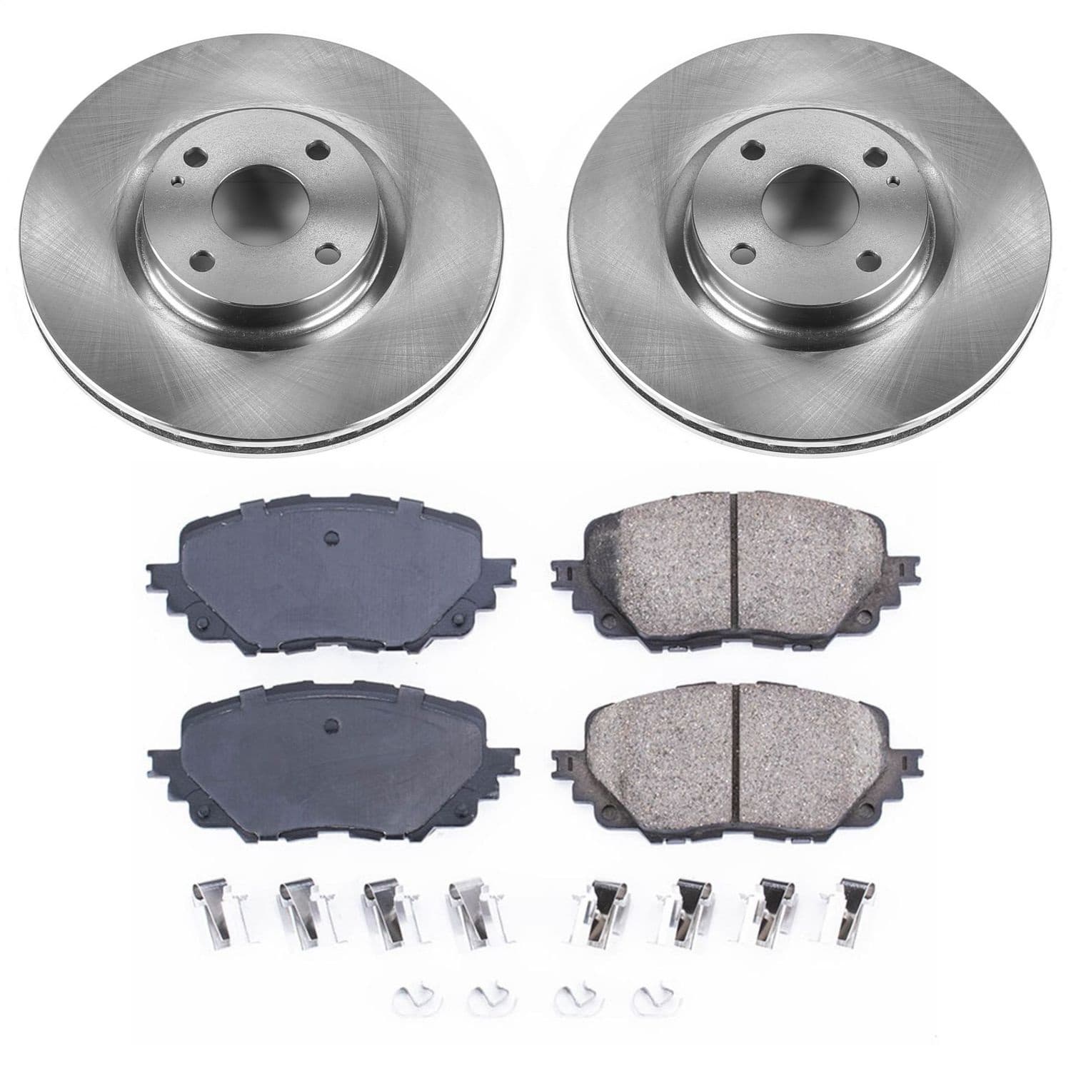 Power Stop - KOE7358 - Front - Disc Brake Pad and Rotor Kit image 1