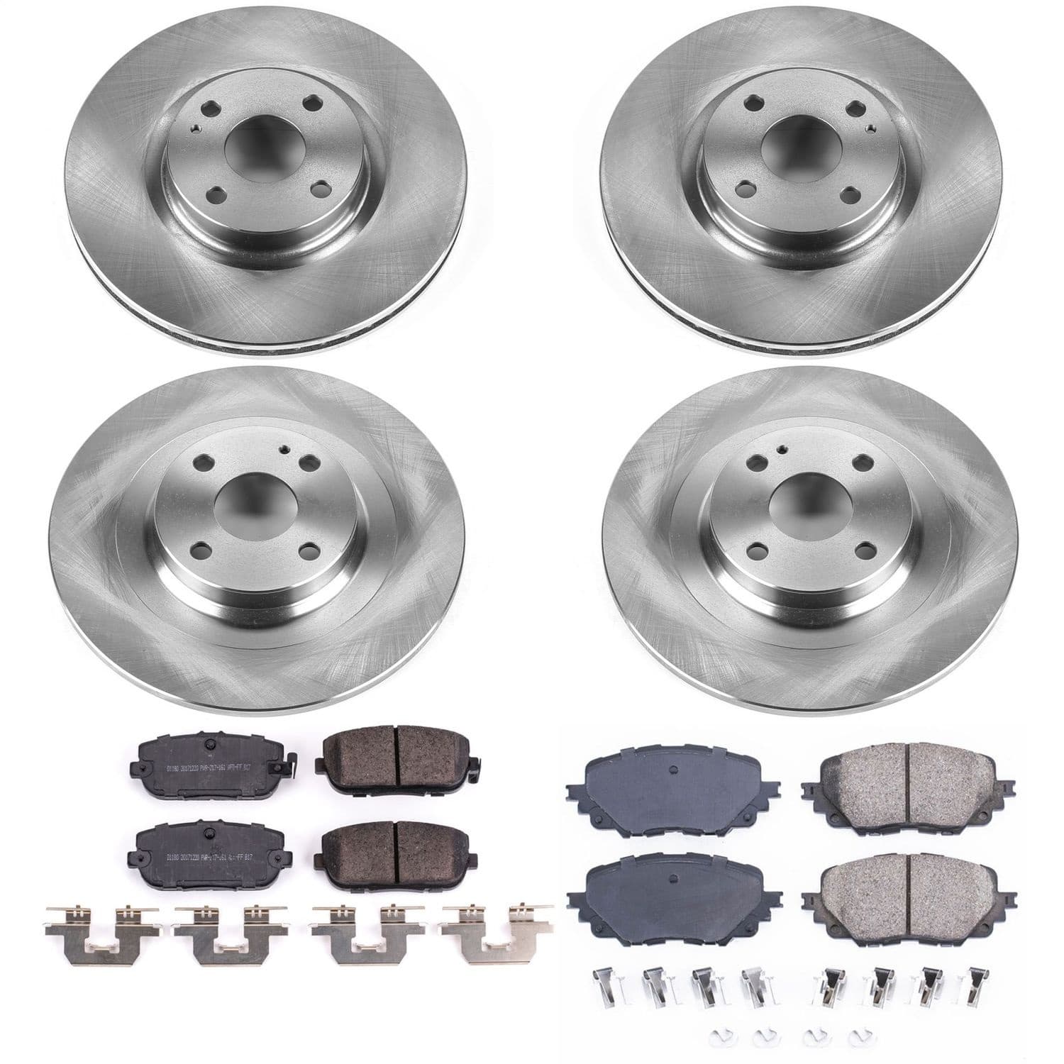 Power Stop - KOE7359 - Front and Rear - Disc Brake Pad and Rotor Kit image 1