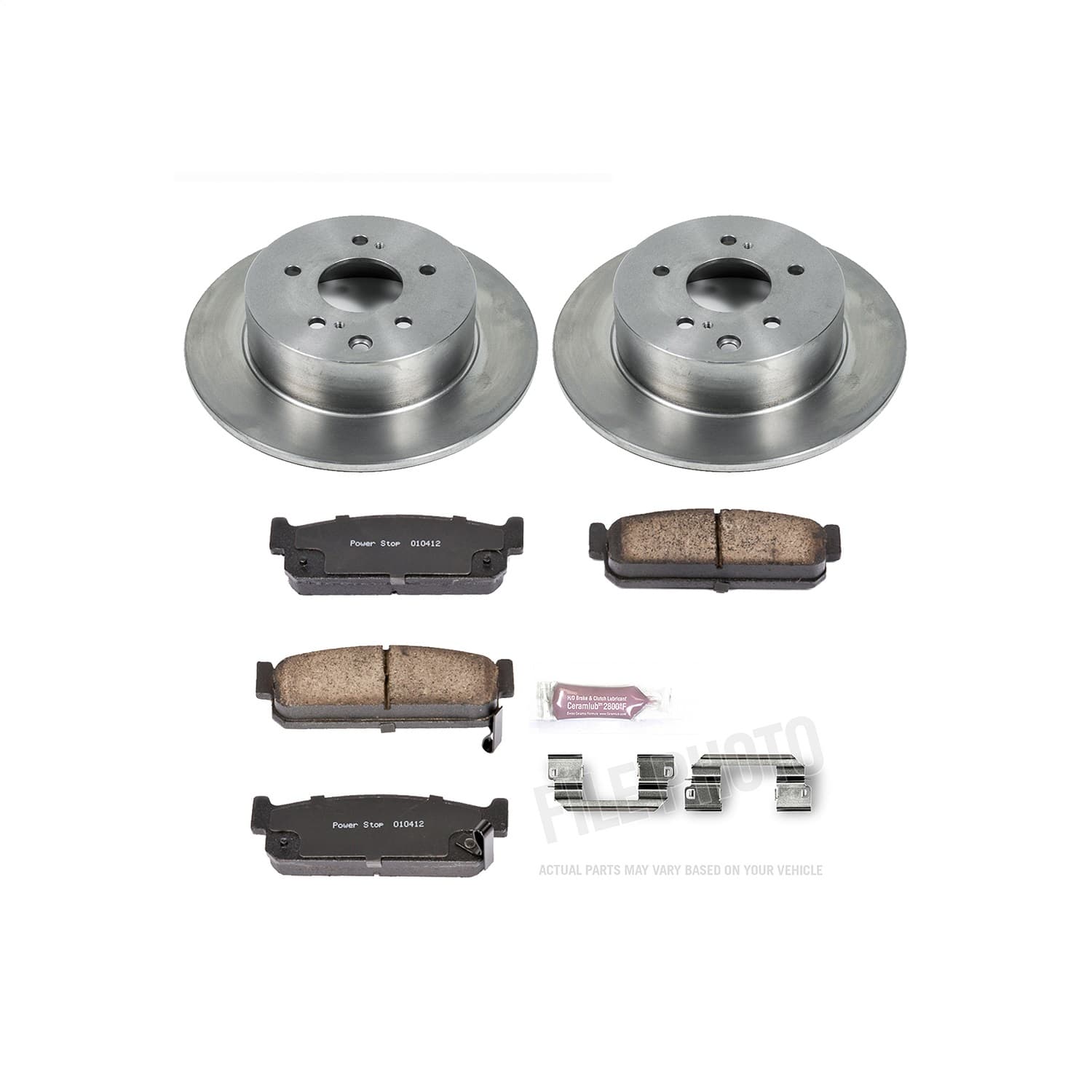 Power Stop - KOE737 - Rear - Disc Brake Pad and Rotor Kit image 1