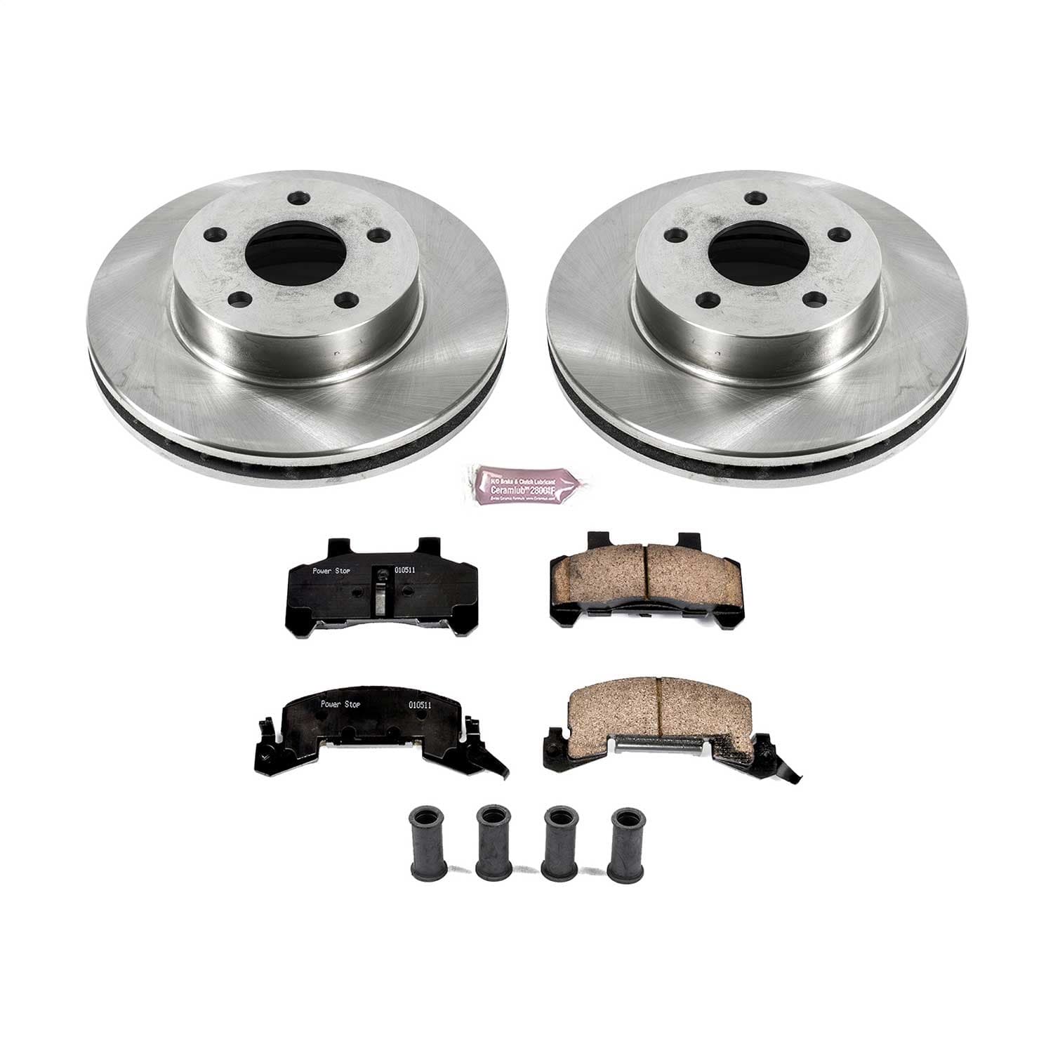 Power Stop - KOE7372 - Front - Disc Brake Pad and Rotor Kit image 1