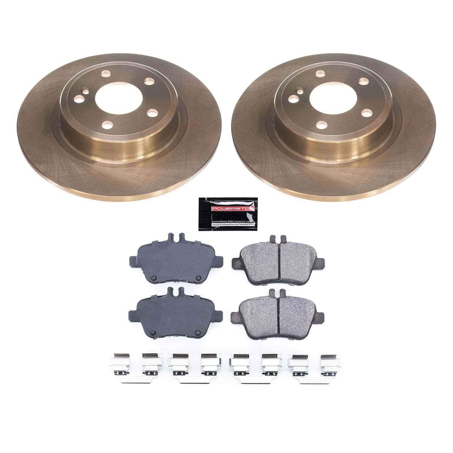 Power Stop - KOE7377 - Rear - Disc Brake Pad and Rotor Kit image 1