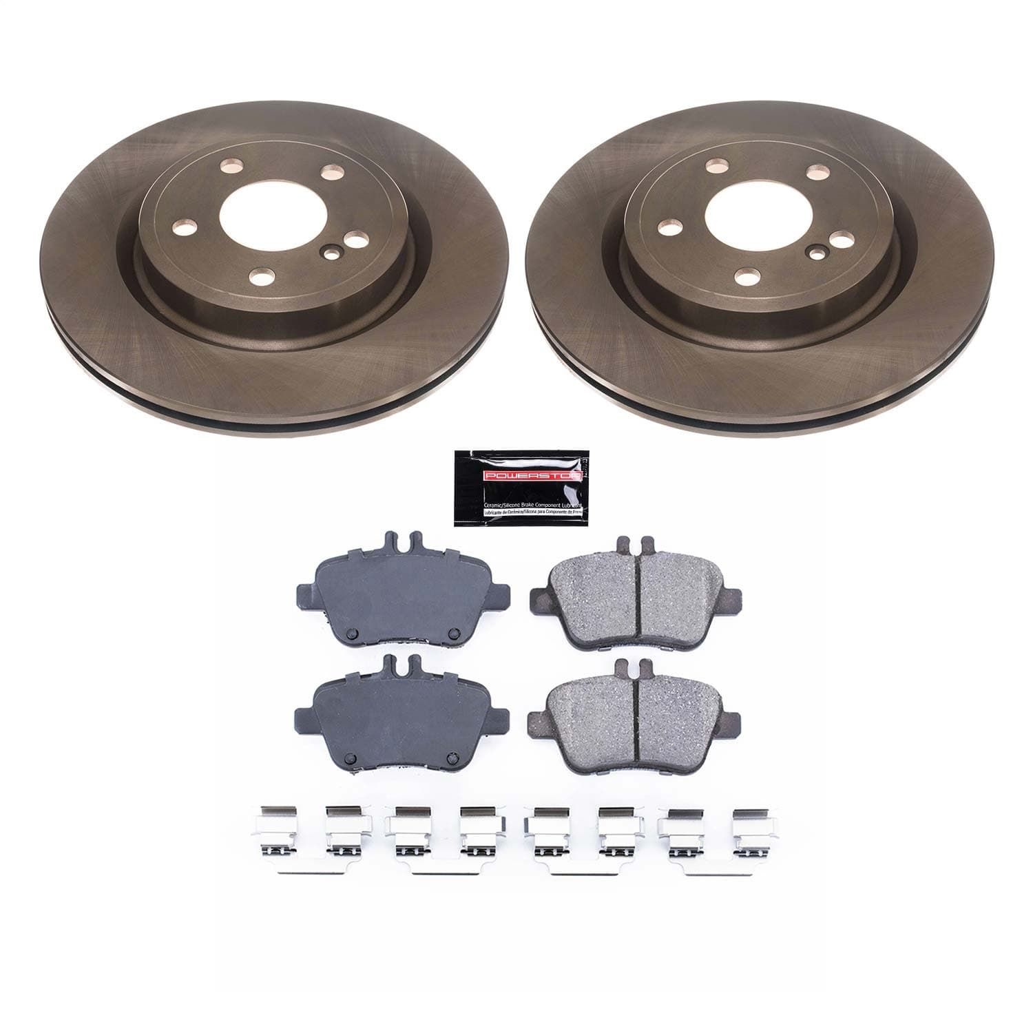 Power Stop - KOE7378 - Rear - Disc Brake Pad and Rotor Kit image 1